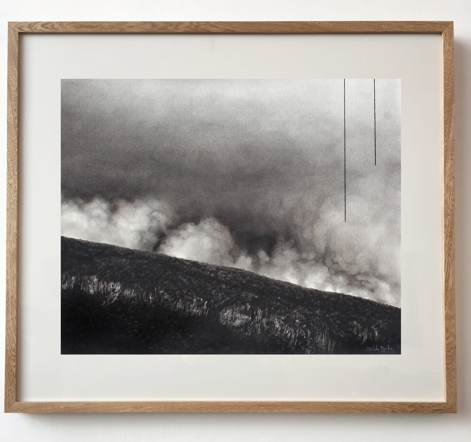 Shuta Ruelas, "Líneas imaginarias sobre el paisaje VI", 2021