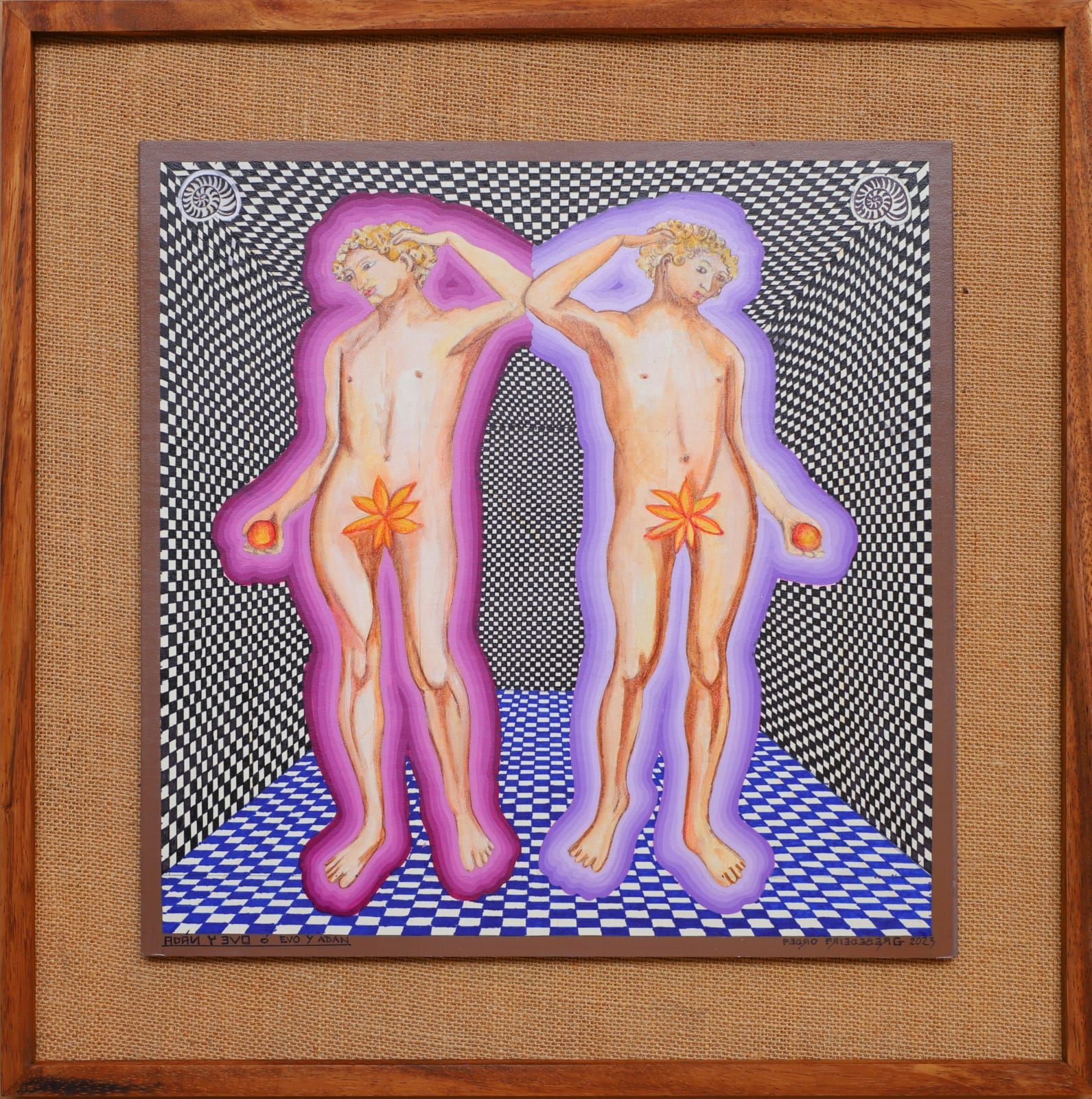 Pedro Friedeberg, "Adan y Evo", 2023