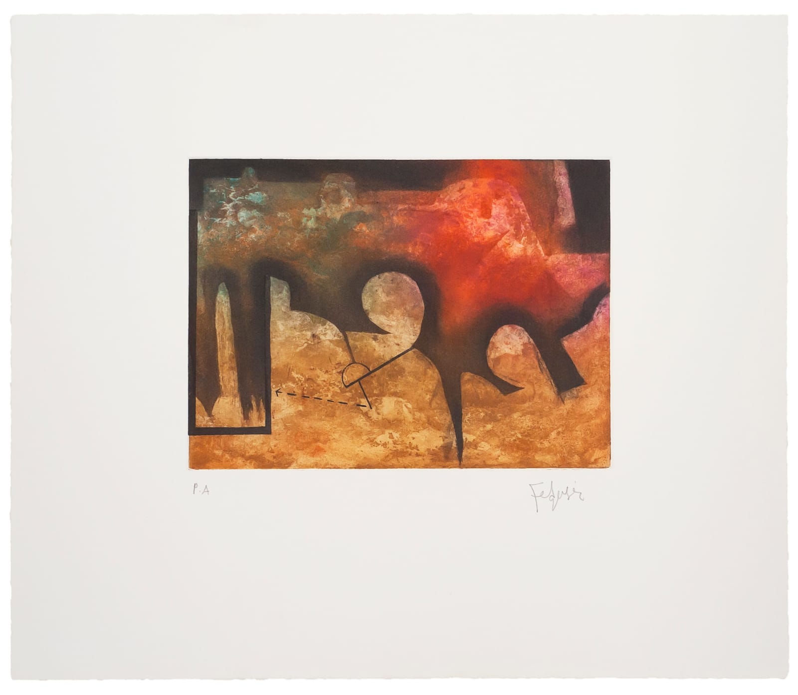 Manuel Felguérez, "Hacia la izquierda". , S/F