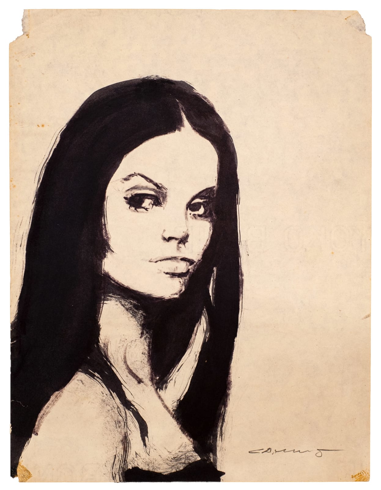 Rafael Cauduro, "Estudio de mujer 4"