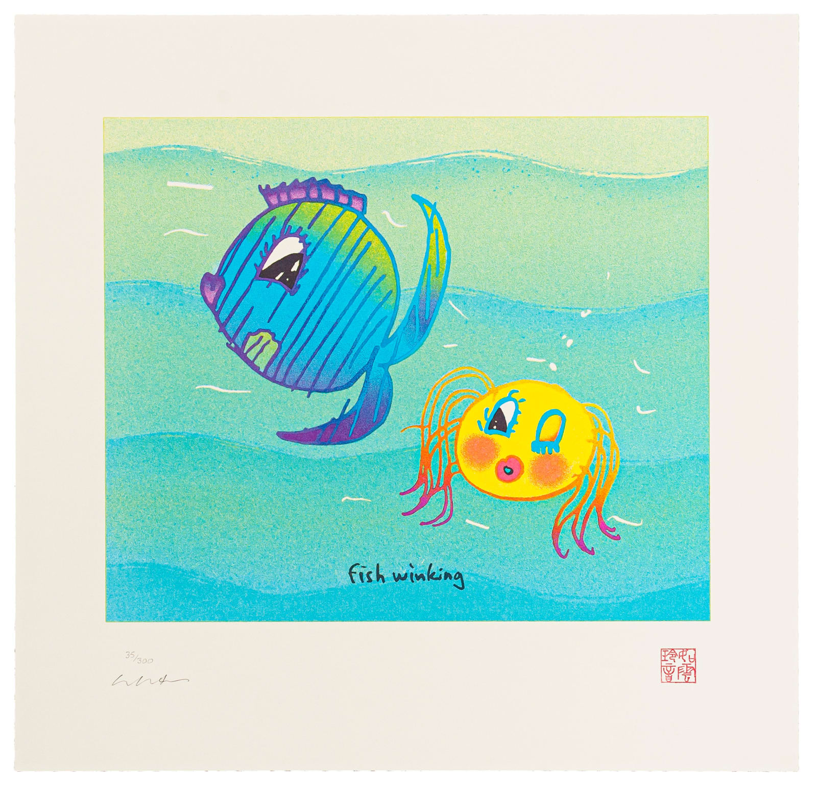John Lennon & Yoko Ono, "Fish Winking", 1999