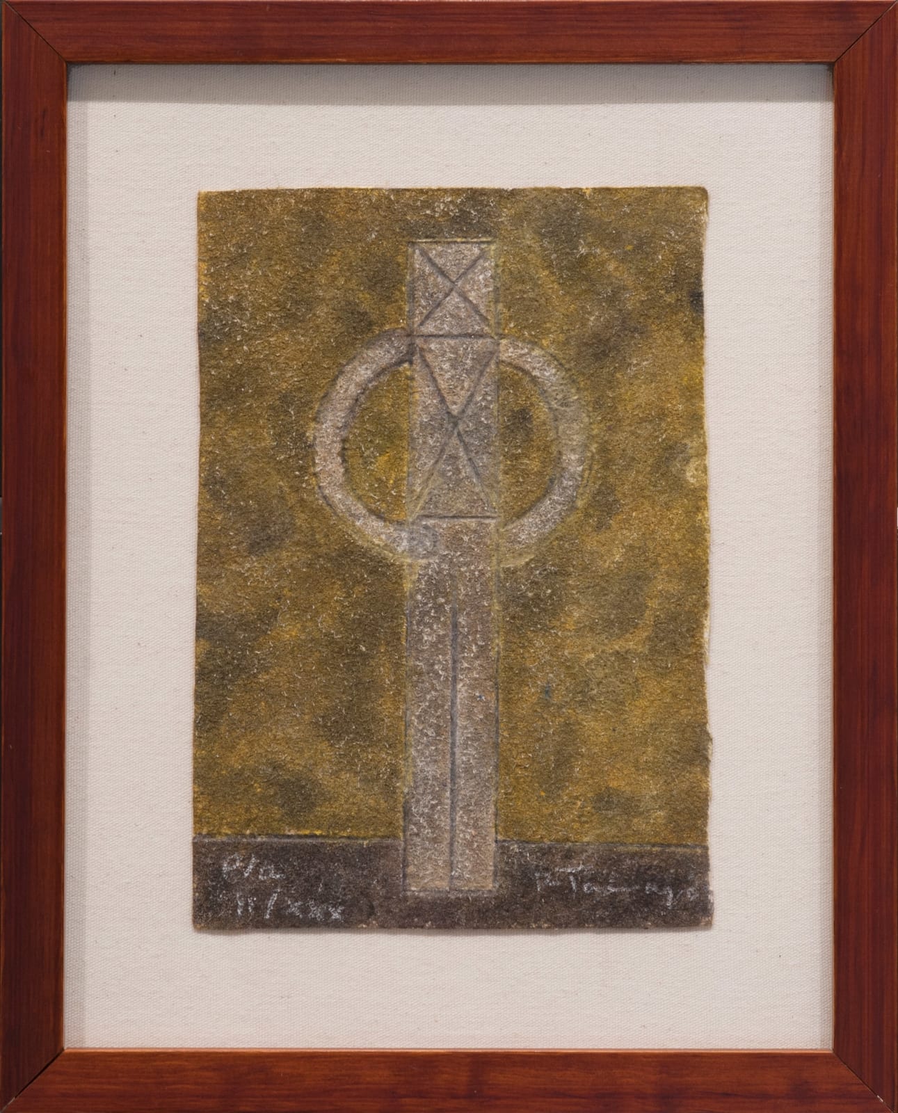 Rufino Tamayo, "Hombre fondo amarillo", 1982