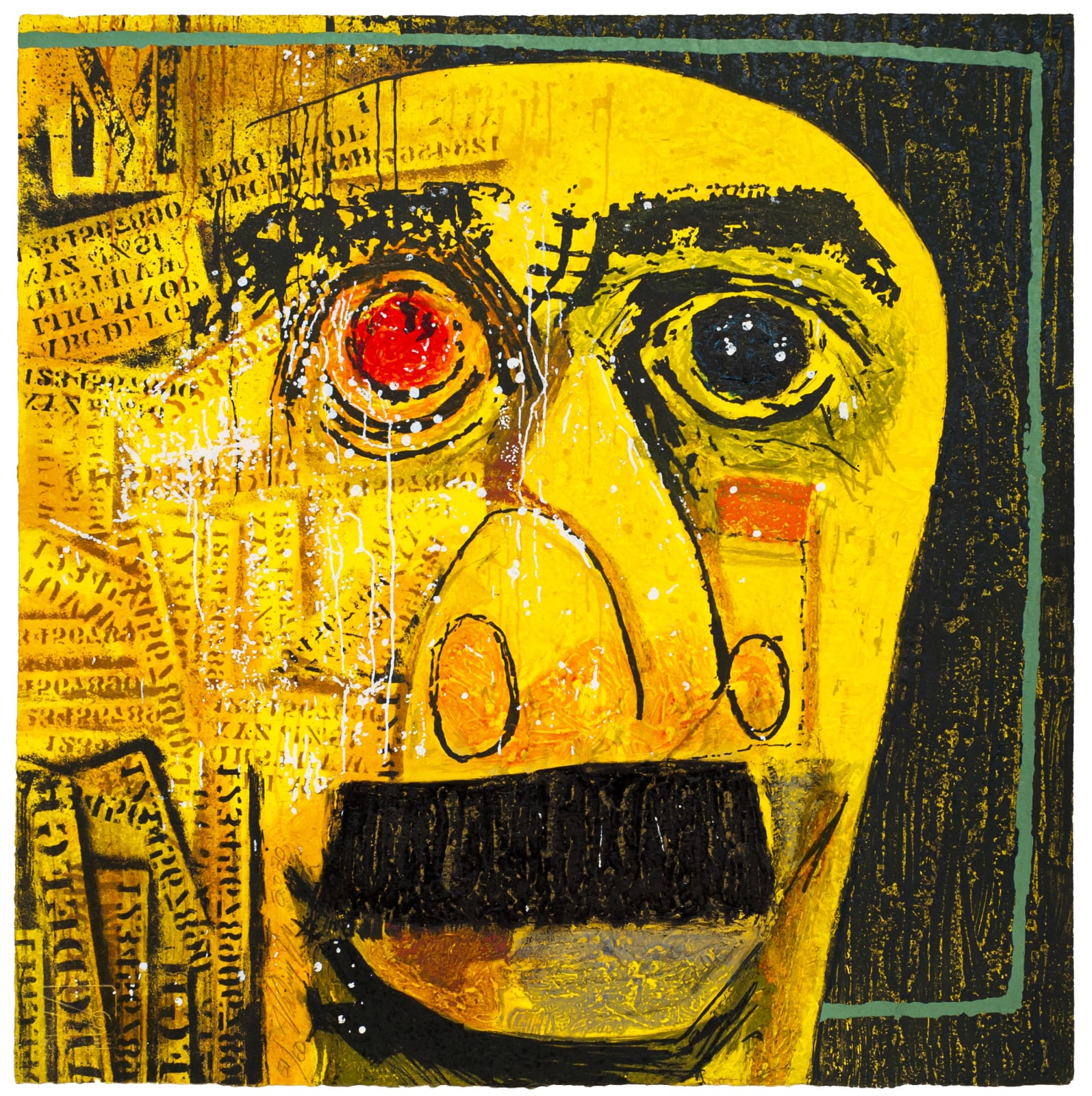 Vladimir Cora, "Cara" (rostro amarillo), 2020