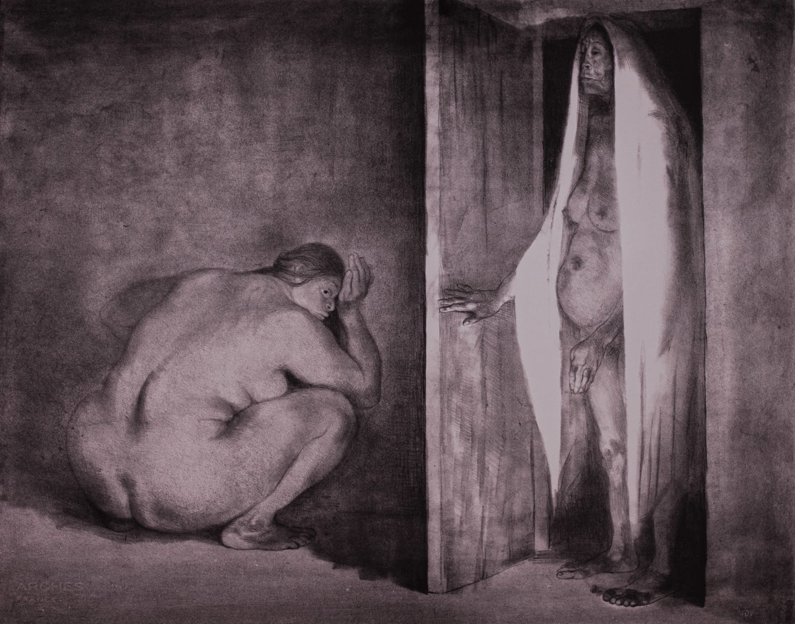 Francisco Zúñiga, "La visita", 1974