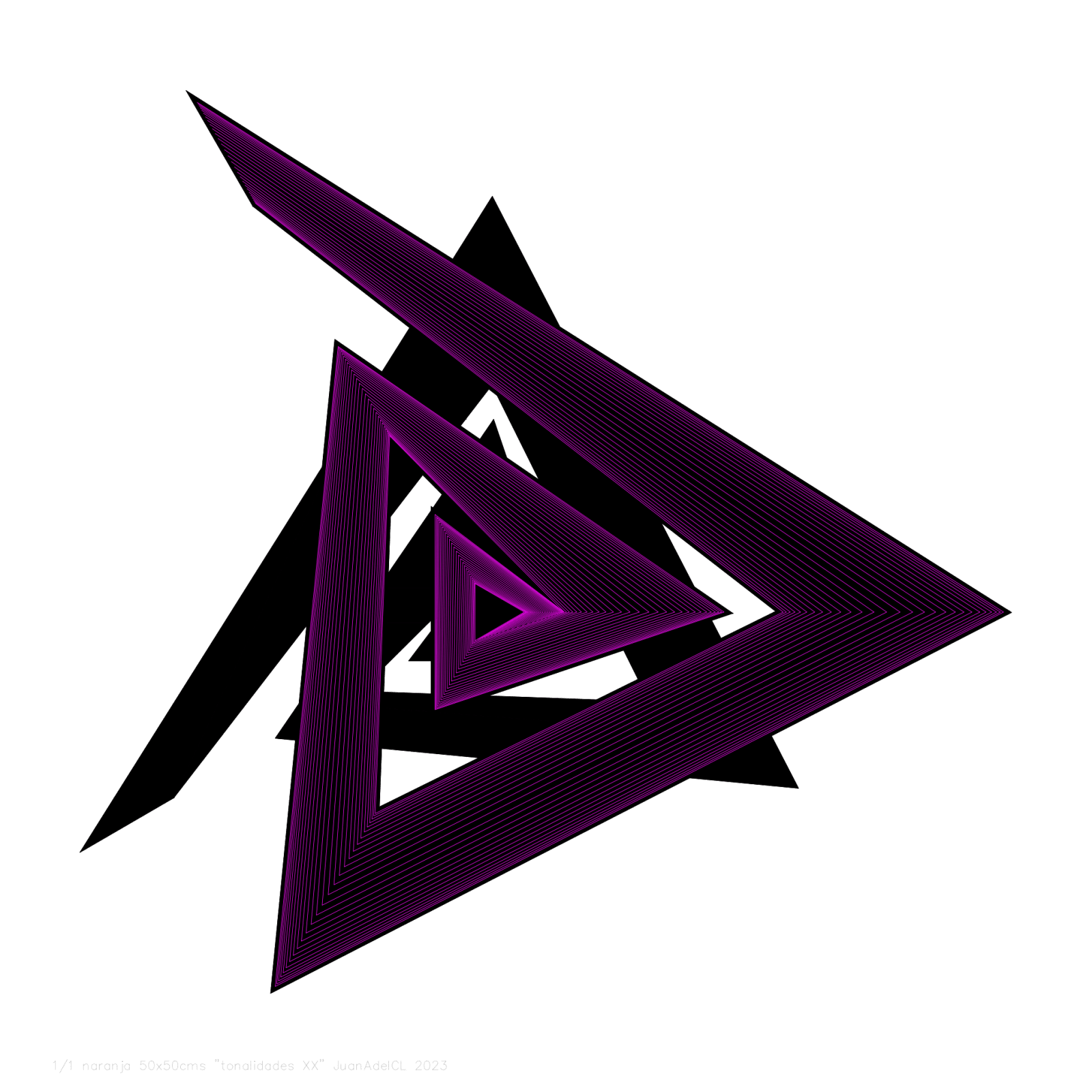 Juan Álvarez Del Castillo, "Tonalidades XX (magenta)", 2022