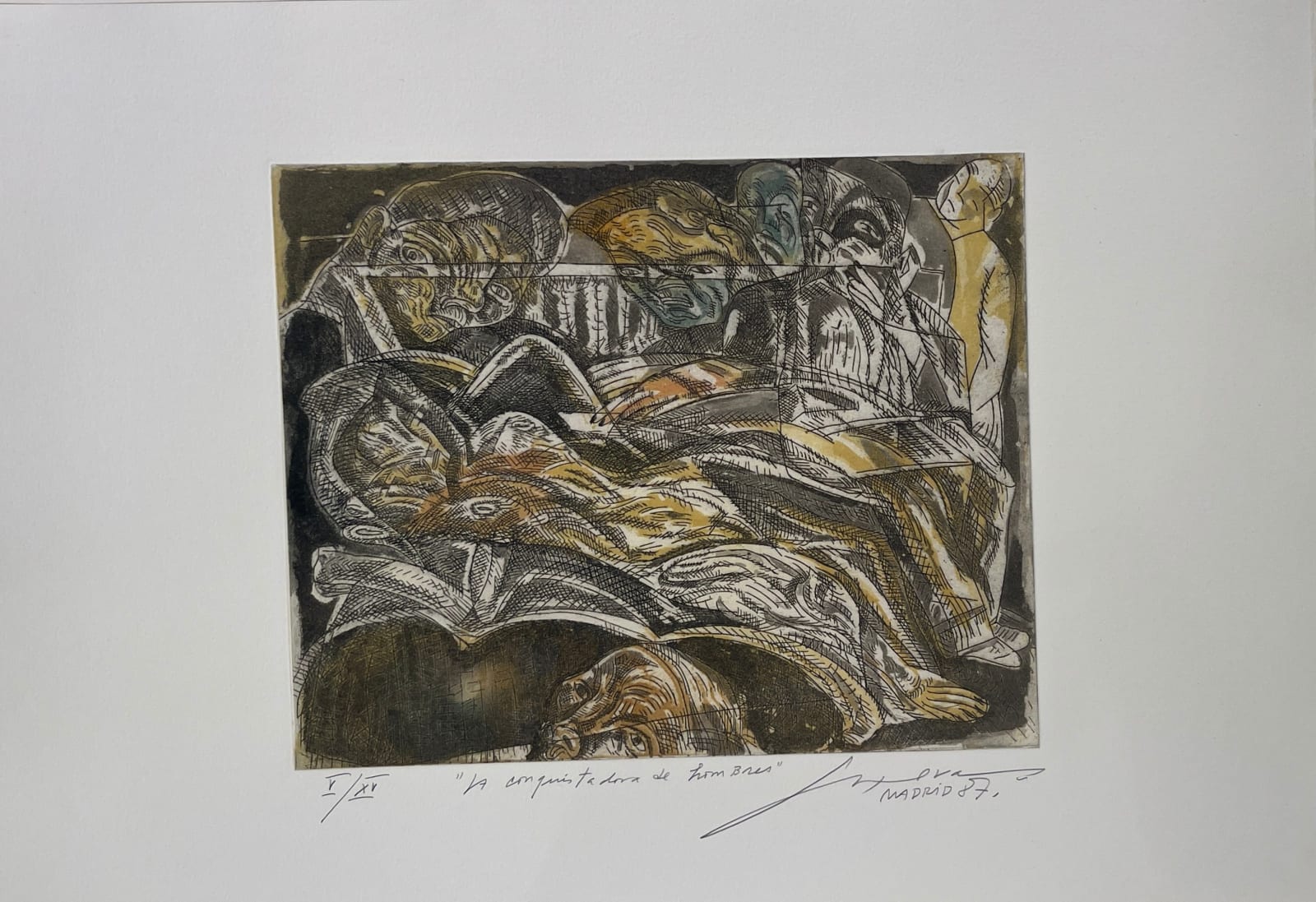 José Luis Cuevas, "La conquistadora de hombres", Madrid - 1987