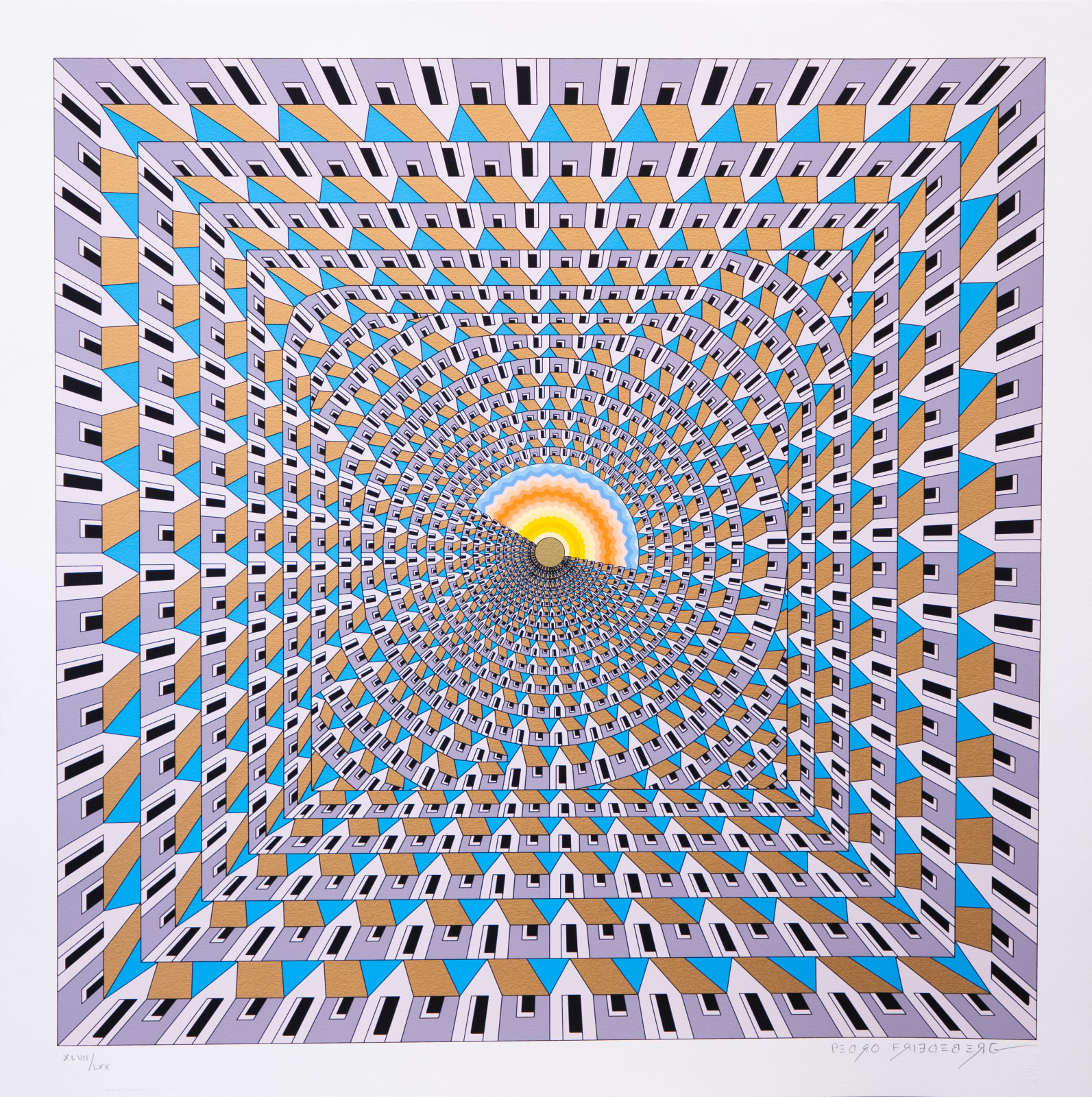 Pedro Friedeberg, "Augusta Ombligopolois", 2022