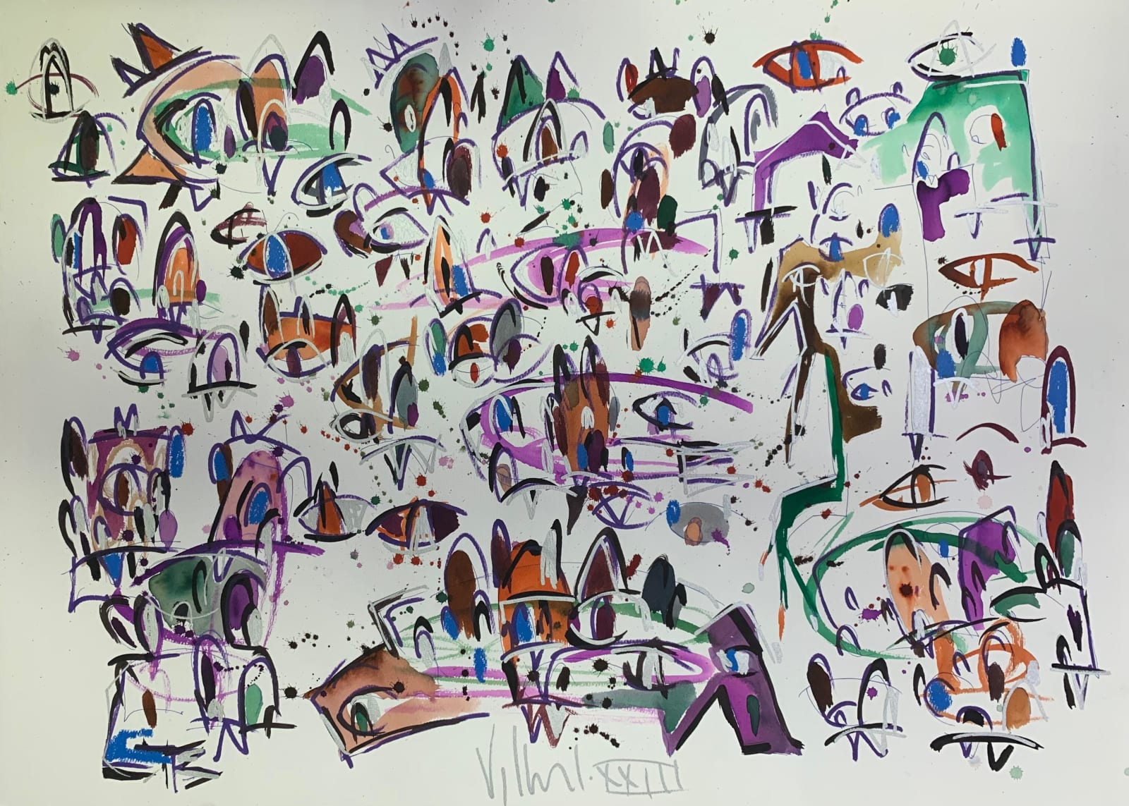 Feng Villalpando, Sin título "(Abstracto II)", 2023