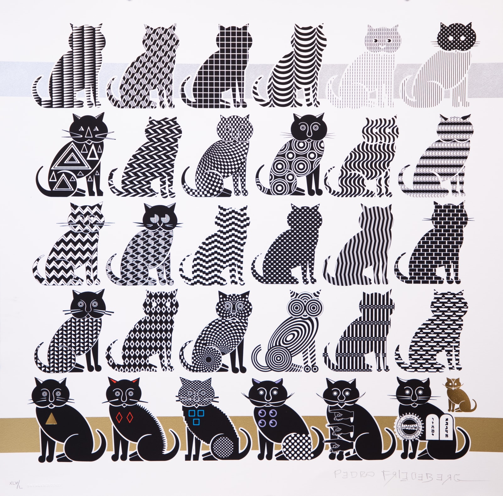 Pedro Friedeberg, "Cats of all nations unite!", 2021