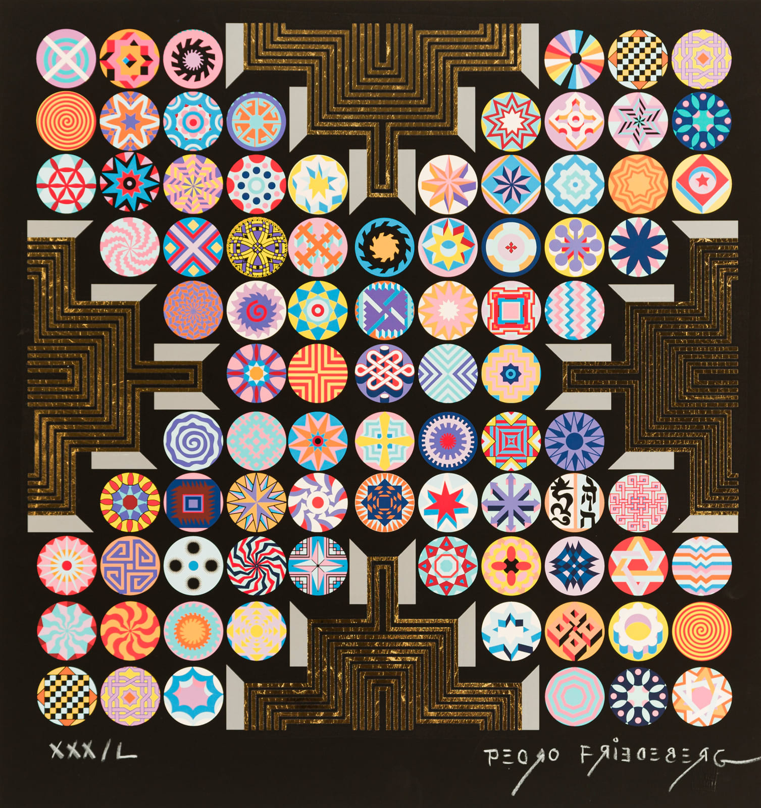 Pedro Friedeberg, "Medallas III", 2022