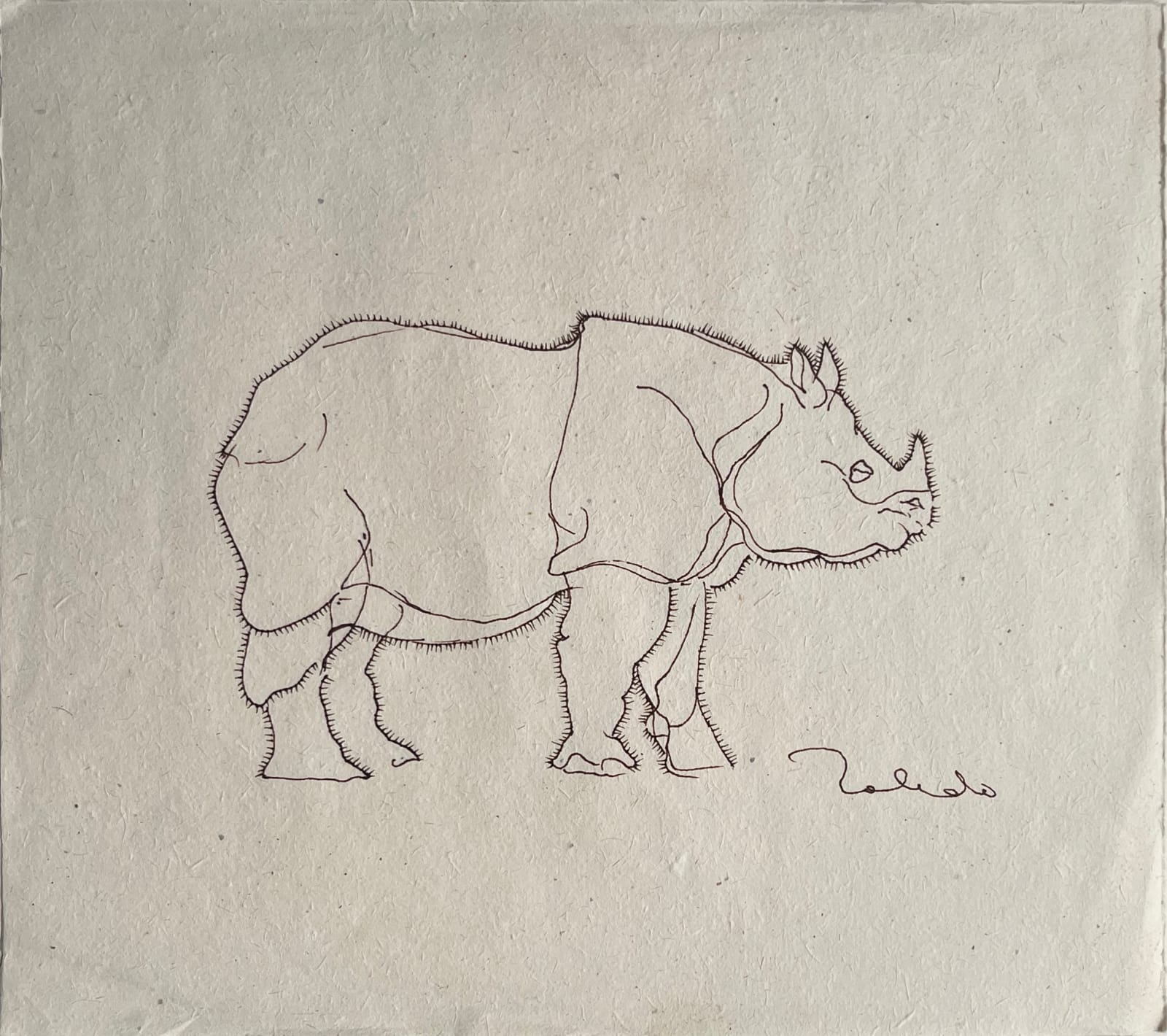 Francisco Toledo, "Rinoceronte", ca. 1980