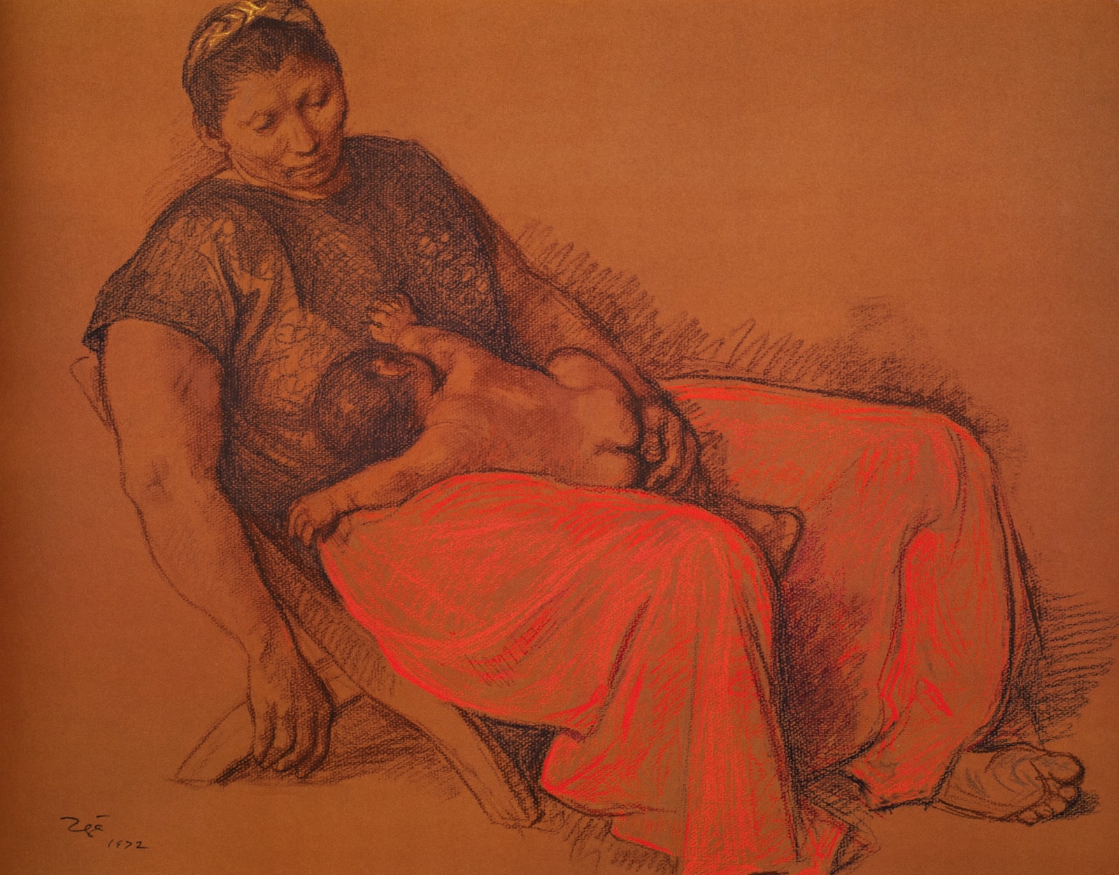 Francisco Zúñiga, "Madre Juchiteca", 1972