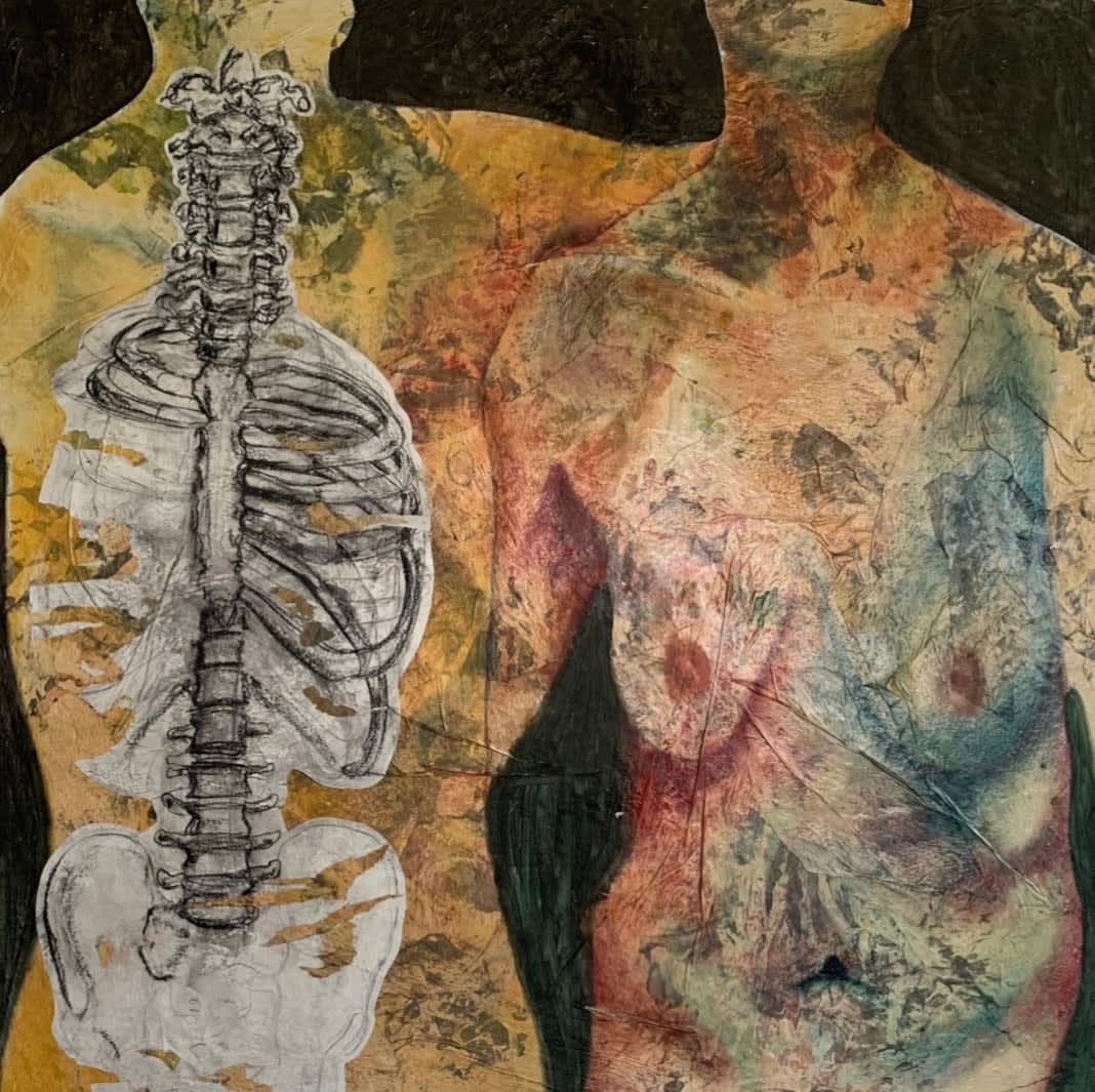 César Aréchiga, "Silueta abstracciones forenses II", 2023