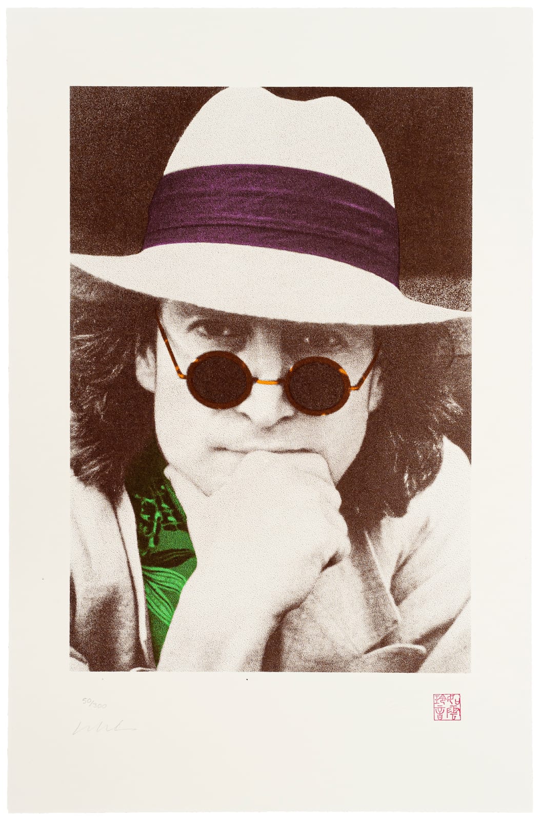 John Lennon & Yoko Ono, "Sin título (sisa verde)", 1999