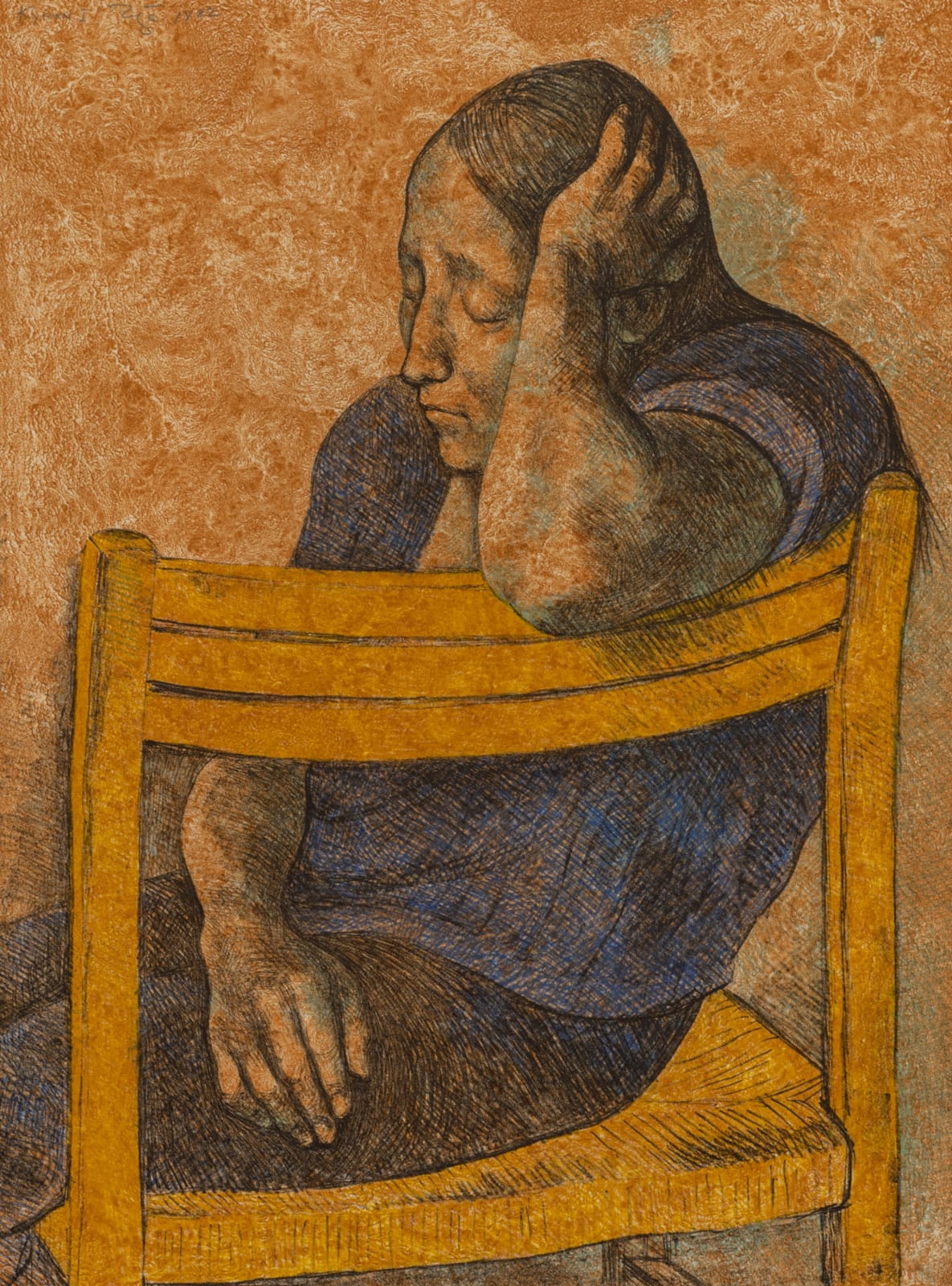 Francisco Zúñiga, "Muchacha en una silla", 1982