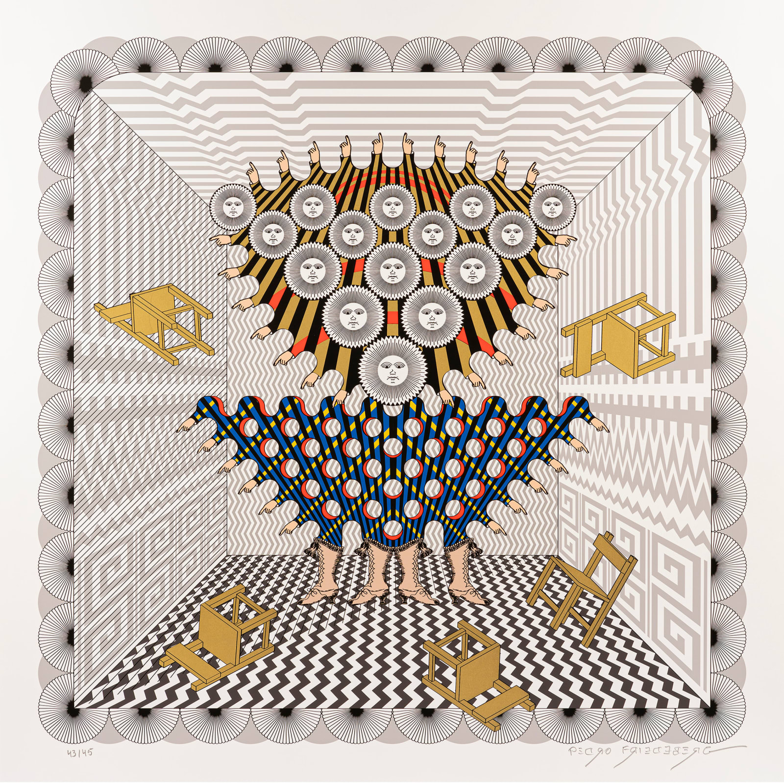 Pedro Friedeberg, "Omniverso", 2023
