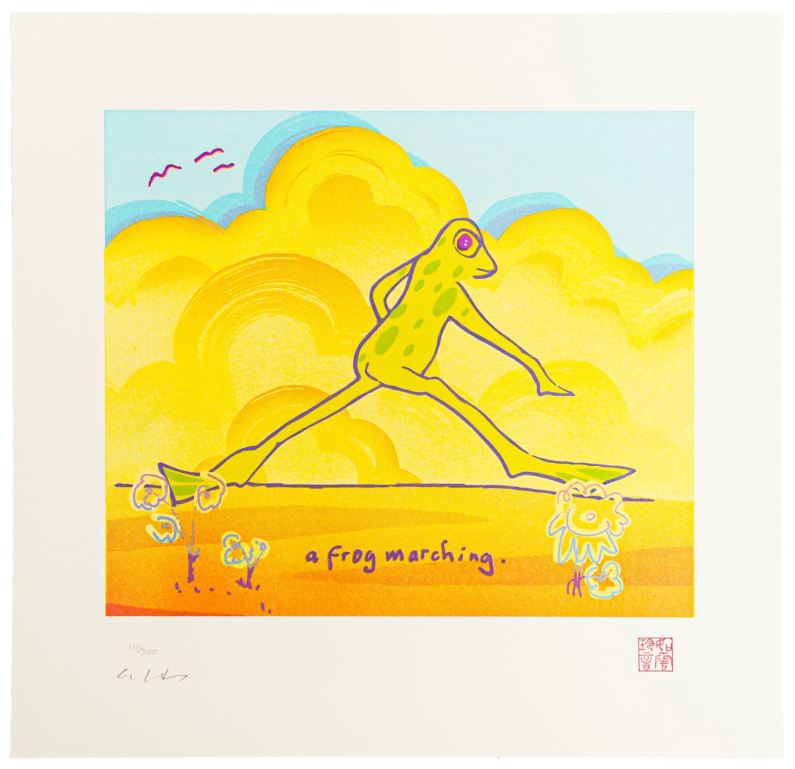 John Lennon & Yoko Ono, "A Frog Marching", 1999