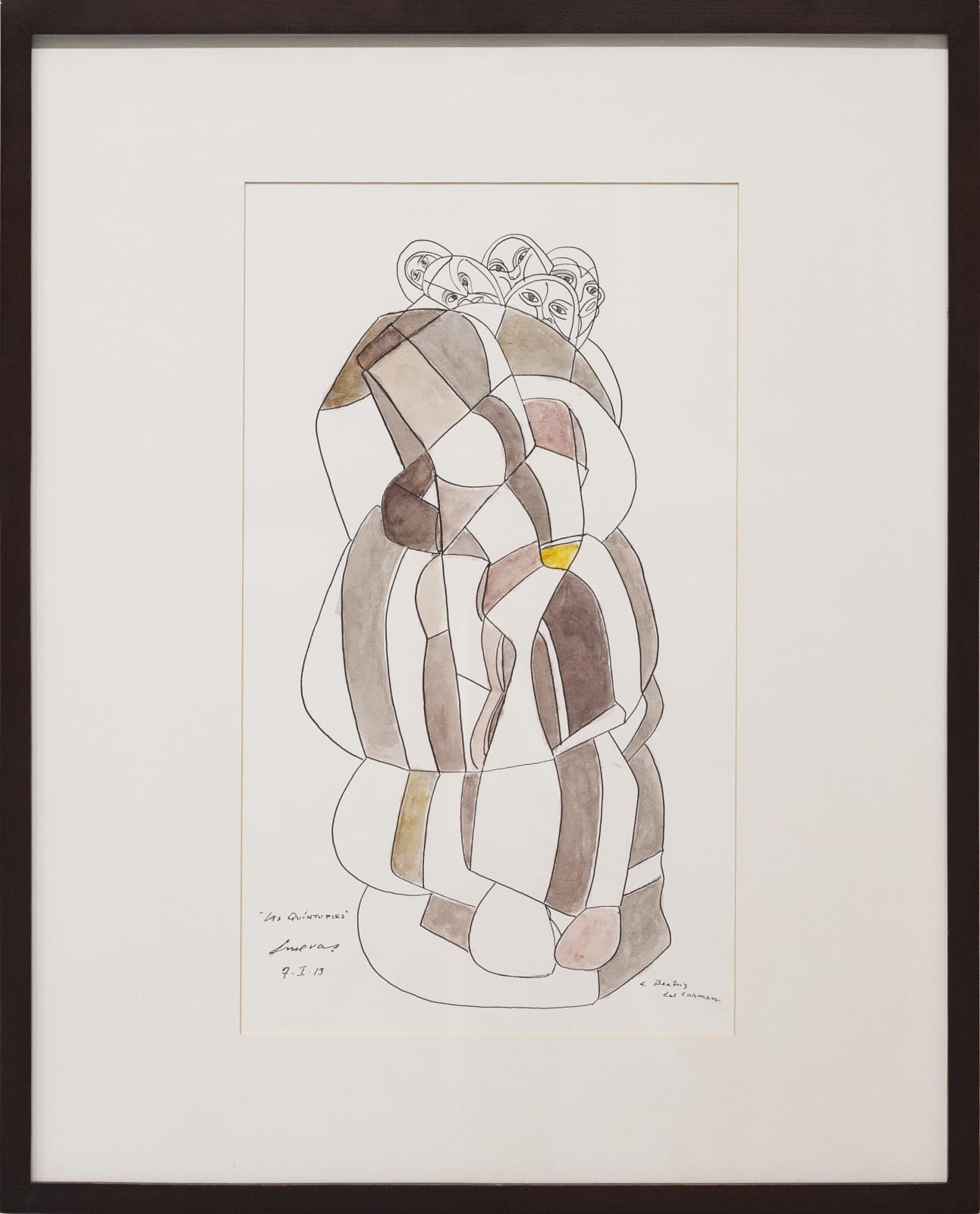José Luis Cuevas, "Las quintuples", 2013