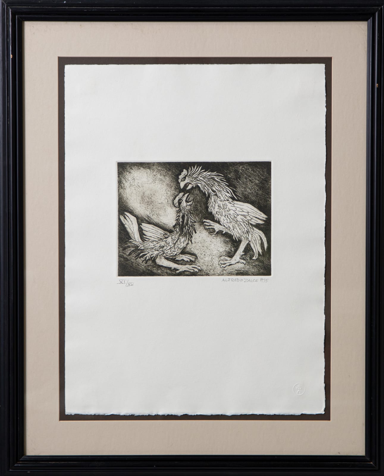 Alfredo Zalce, "Gallitos", 1995