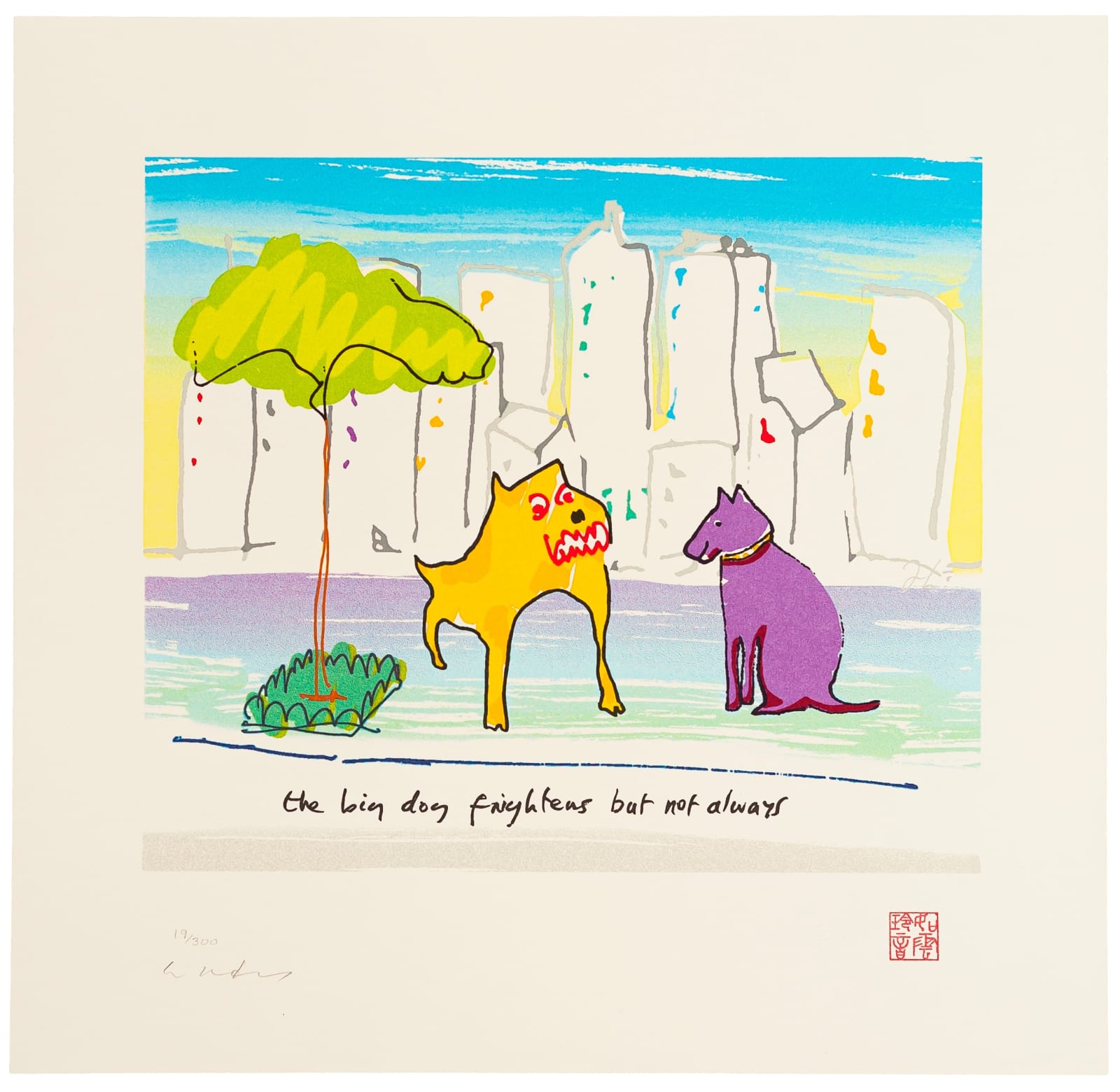 John Lennon & Yoko Ono, "The Big Dog Frightens But Not Always", 2000