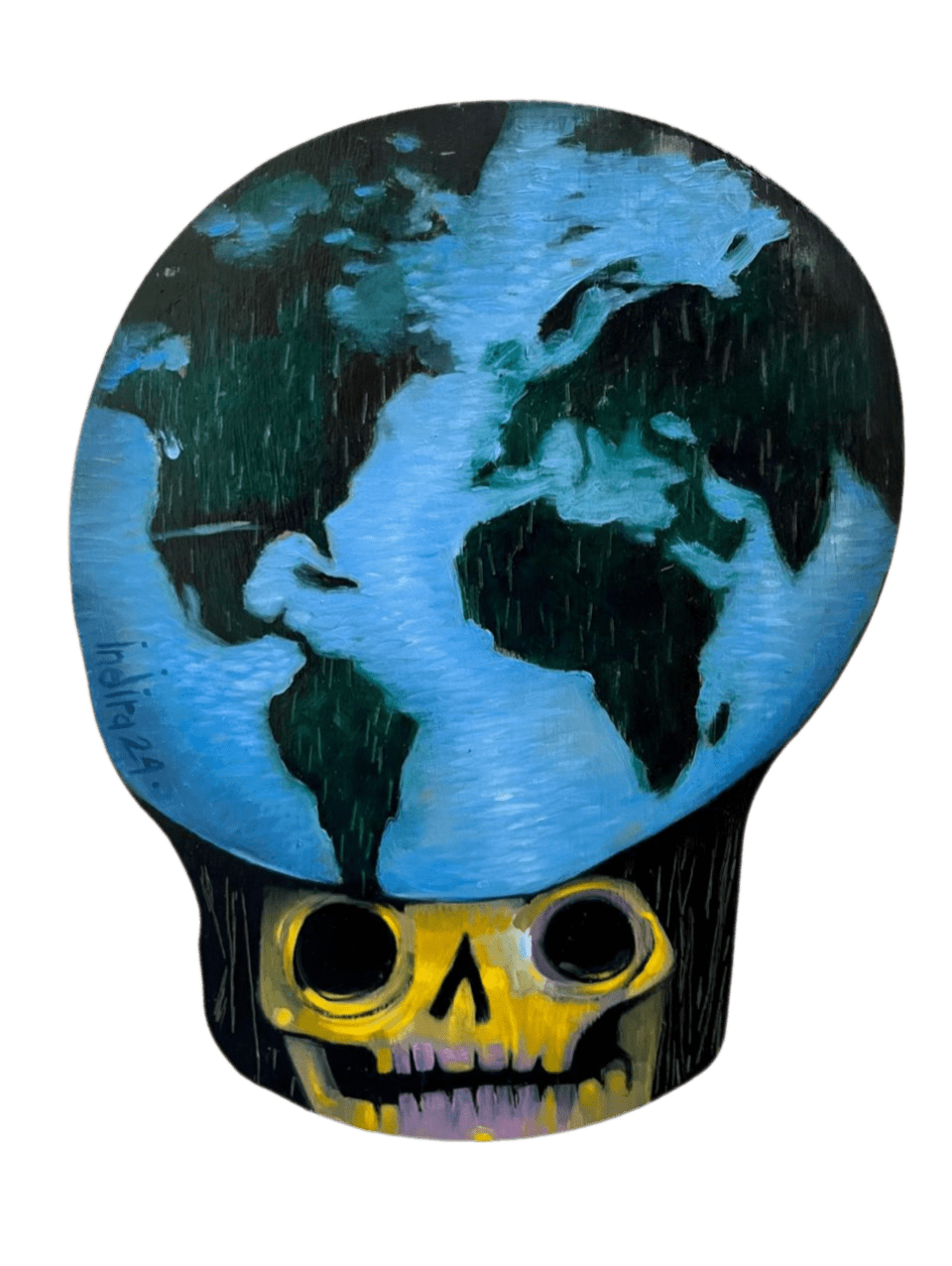 Indira Castellón, "Fragmento II- Muerte Omnipresente", 2024