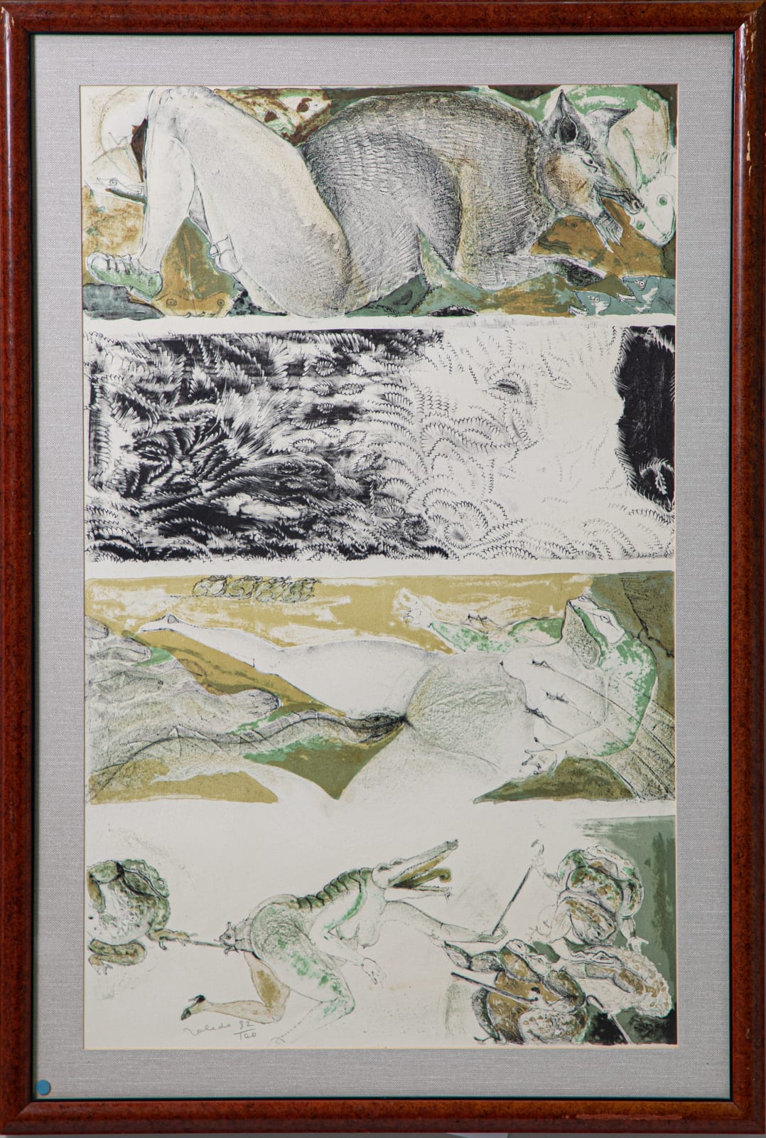 Francisco Toledo, "Carta para felicitar a un cochino", 1985