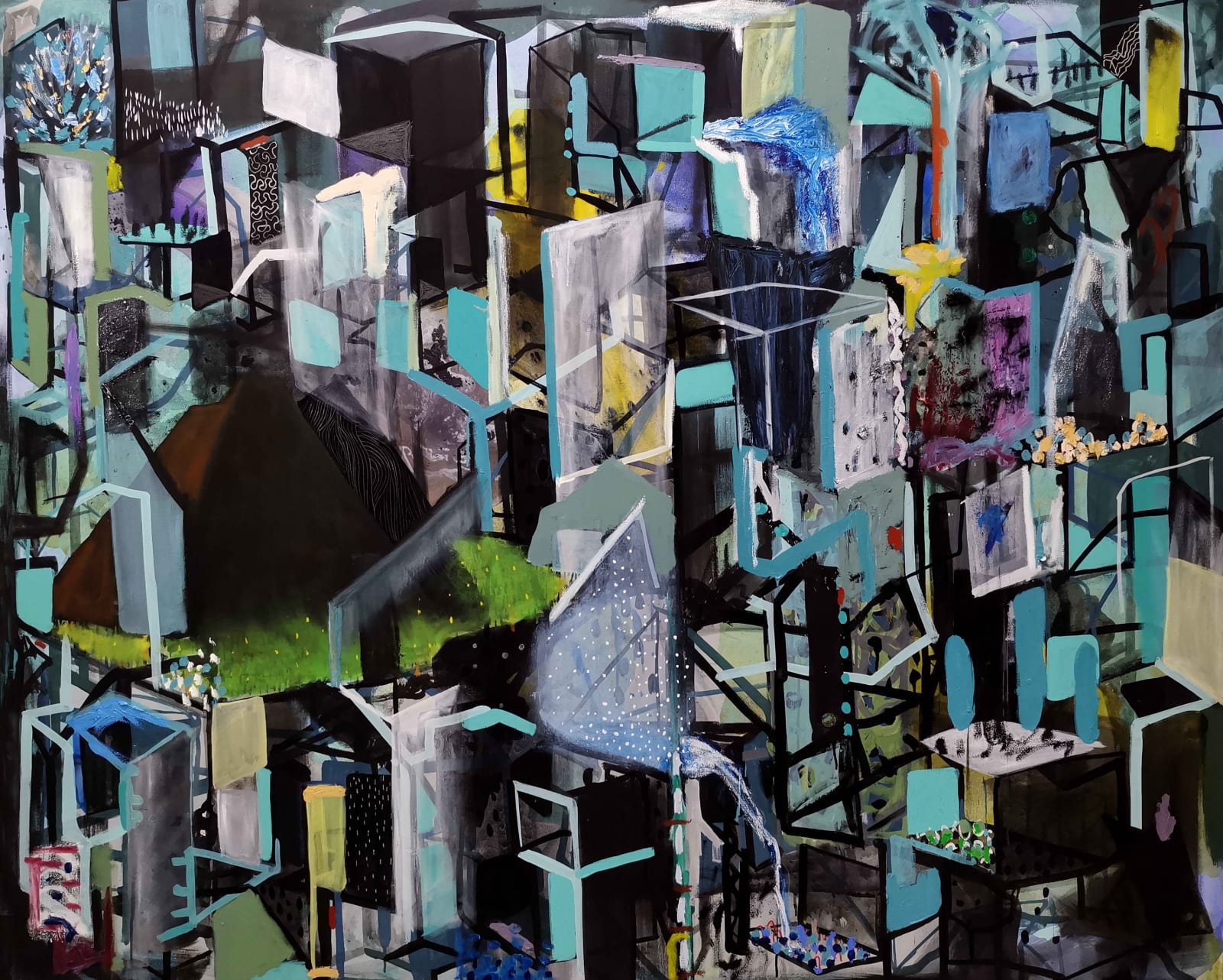 Paul Lozano, "Ocultando el Paisaje III", 2023
