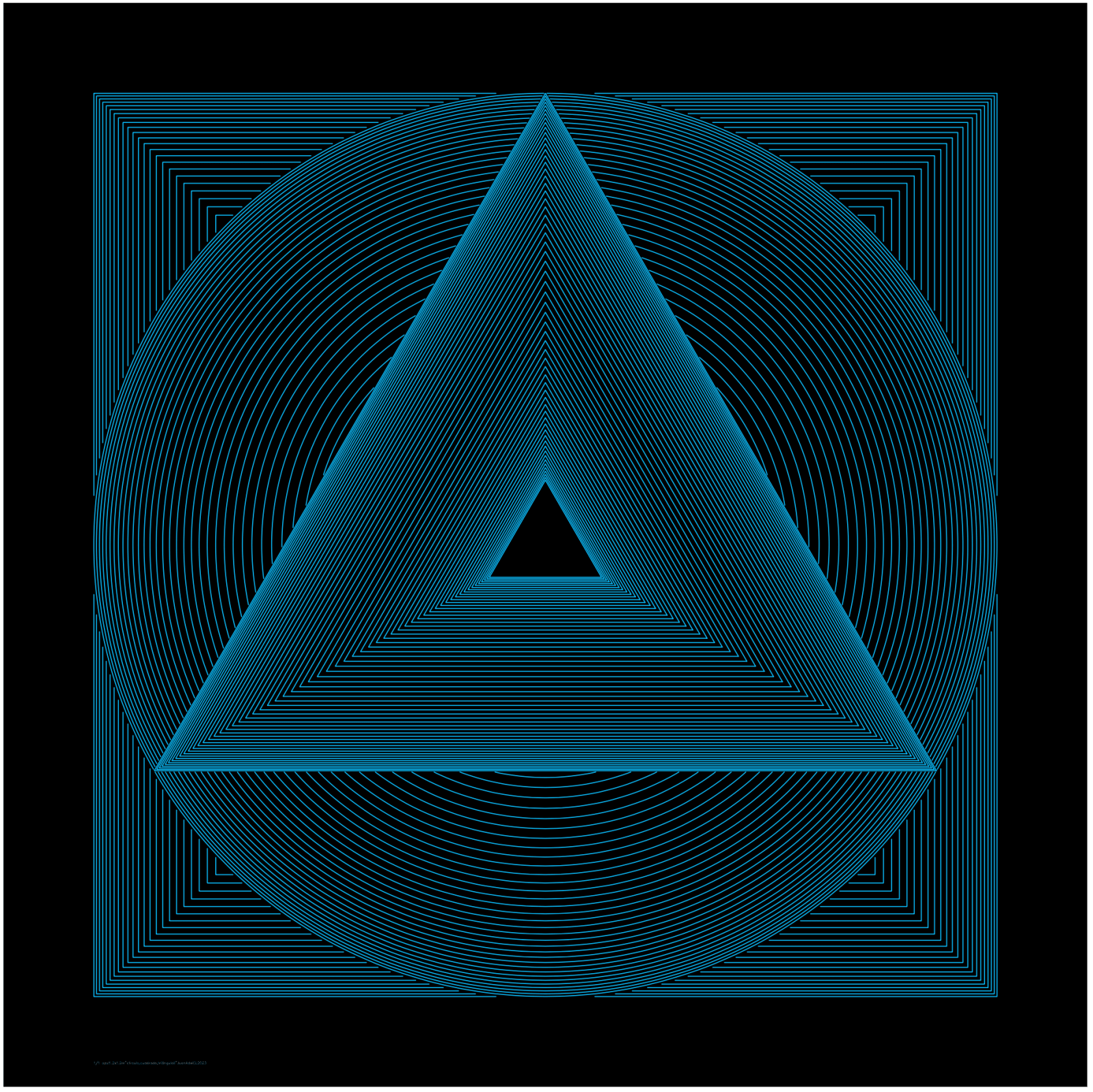 Juan Álvarez Del Castillo, "Círculo/Cuadrado/Triángulo II (azul)", 2023