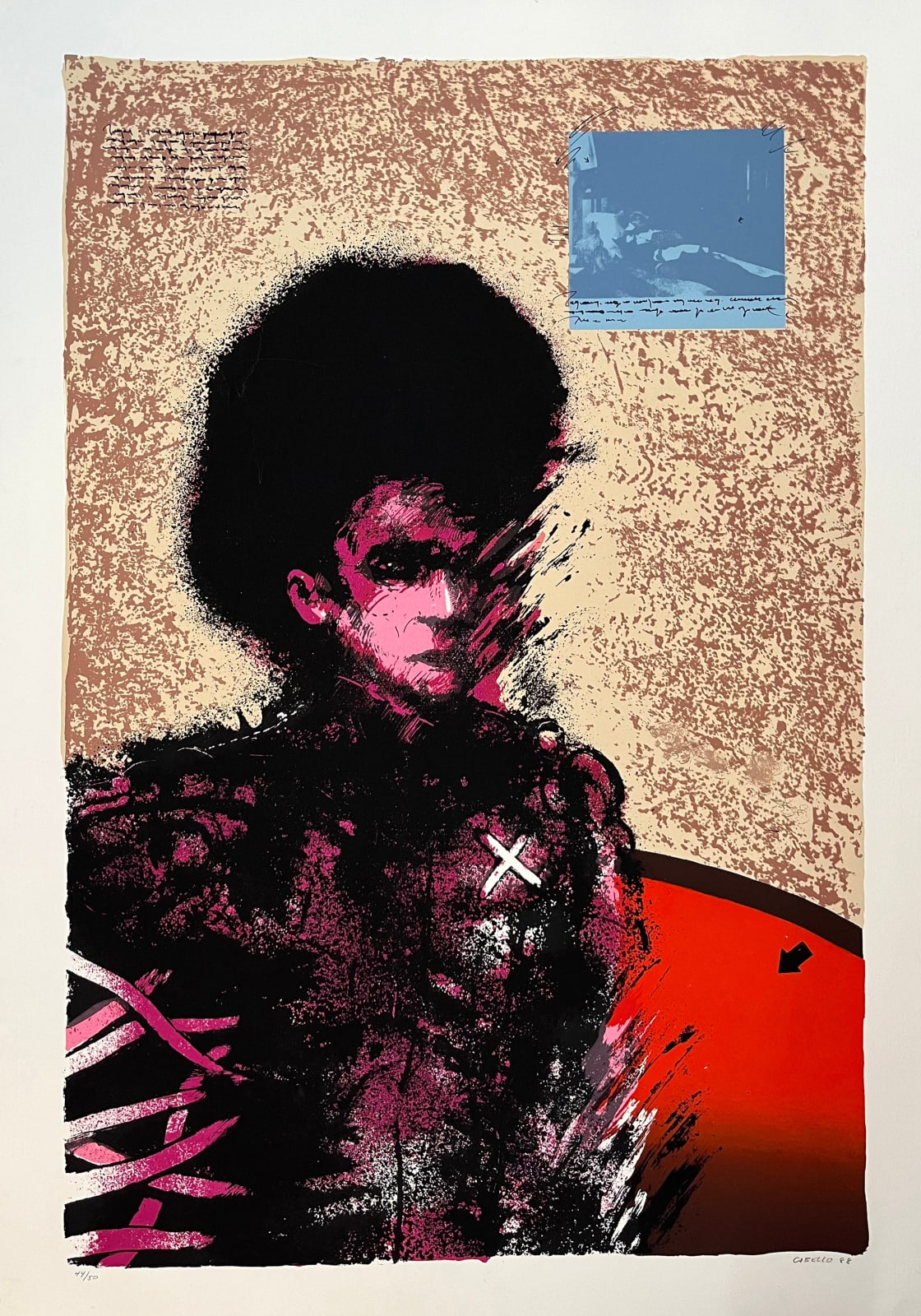 Javier Campos Cabello, "Personaje en rojo", 1988