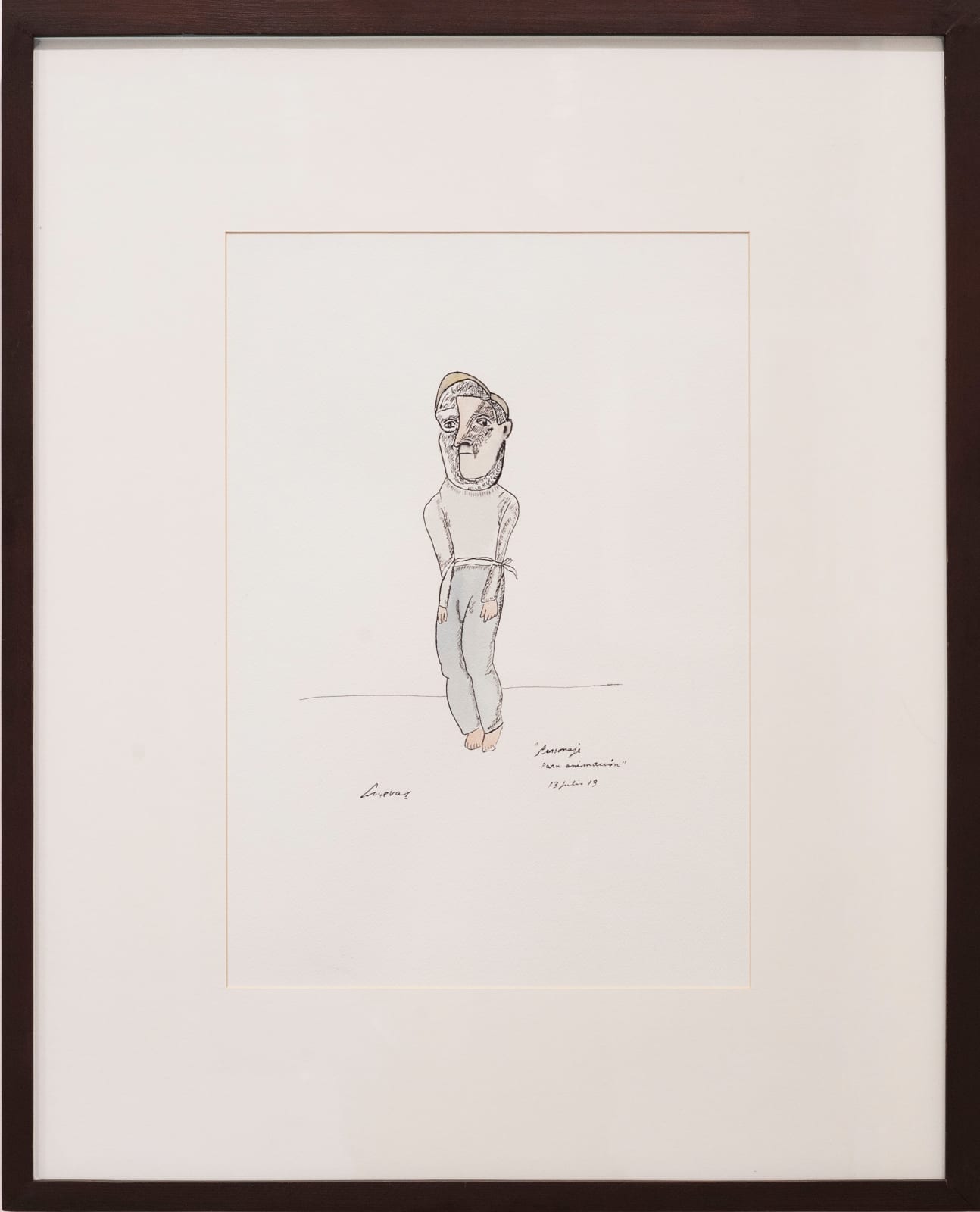 José Luis Cuevas, "Peronaje para animación", 2013