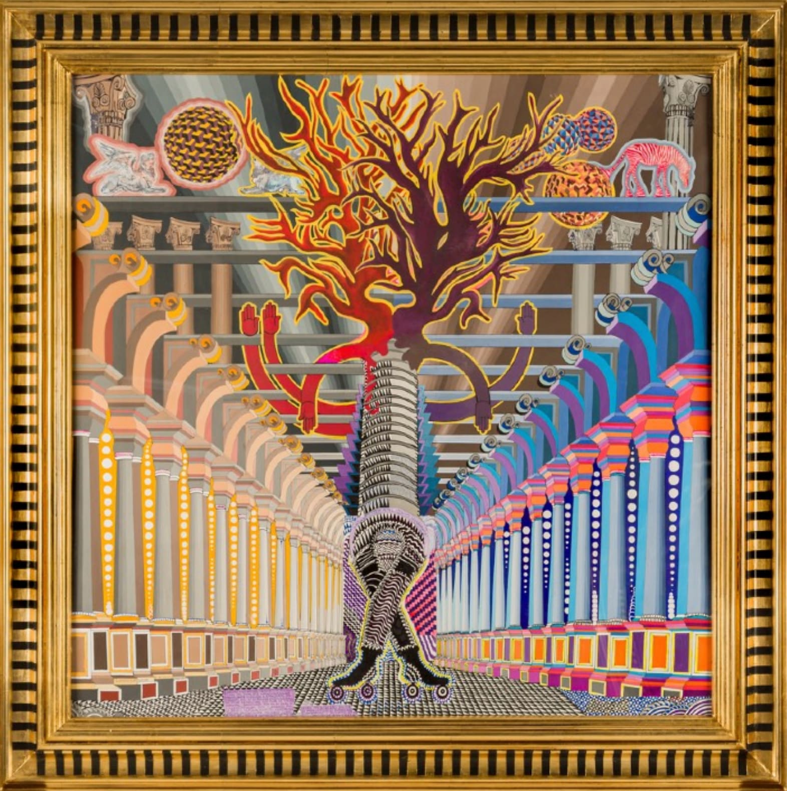 Pedro Friedeberg, "Genuina y auténtica perspectivaSimplificada del templete", 2022
