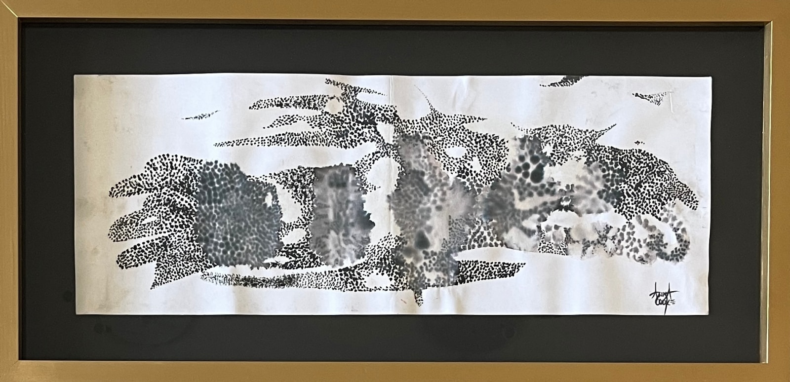 Anna Cooke, "Landscape IV" (blanco y negro), 2024