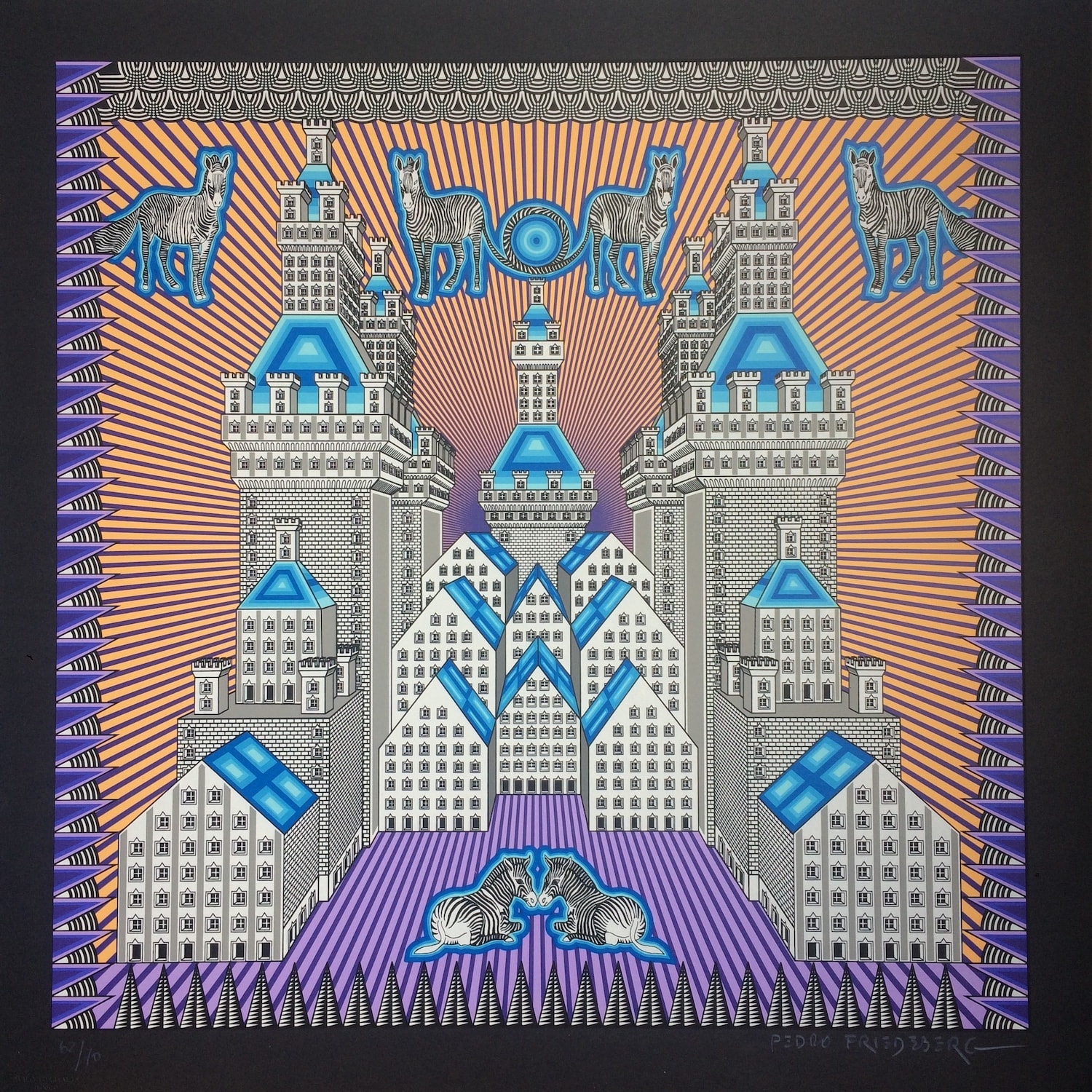 Pedro Friedeberg, "Crepúsculo con molúsculo", 2019