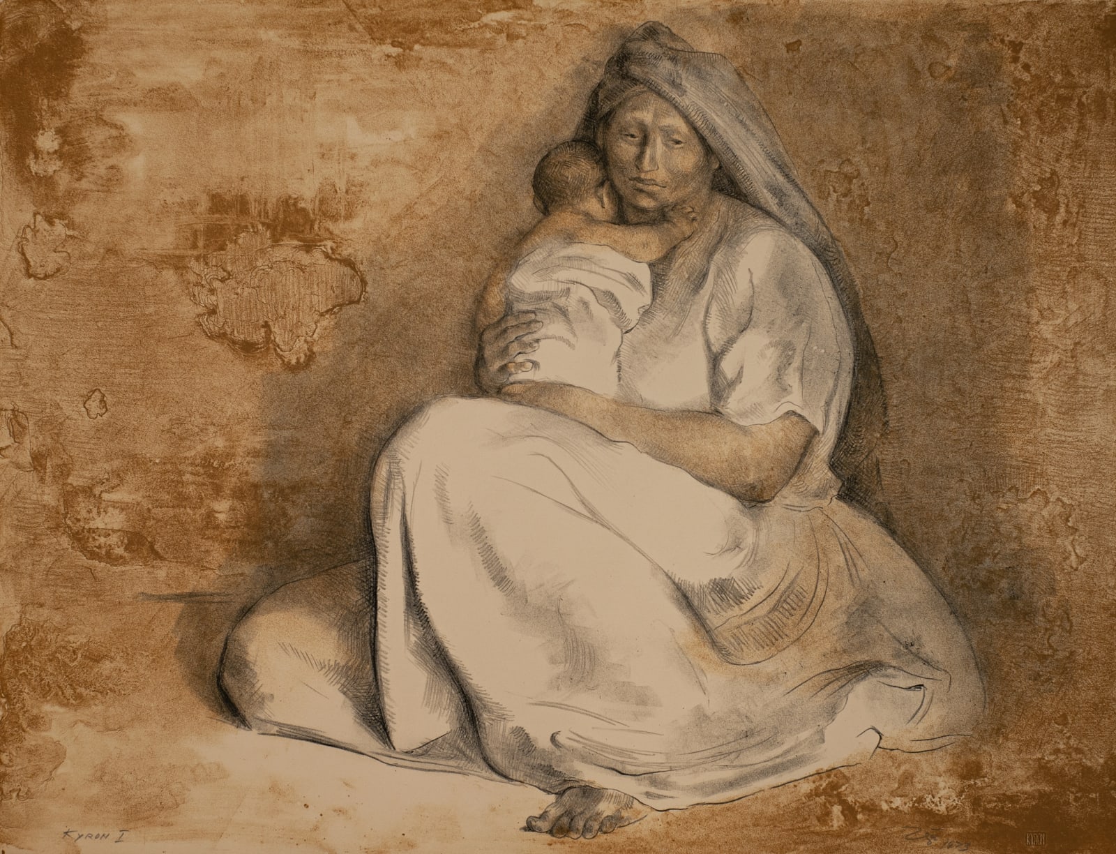 Francisco Zúñiga, "Madre con niño", 1973