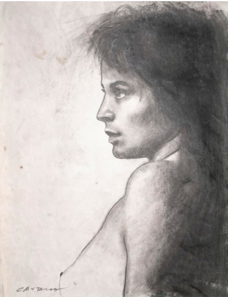 Rafael Cauduro, "Sin titulo" (Mujer perfil), ca. 2012