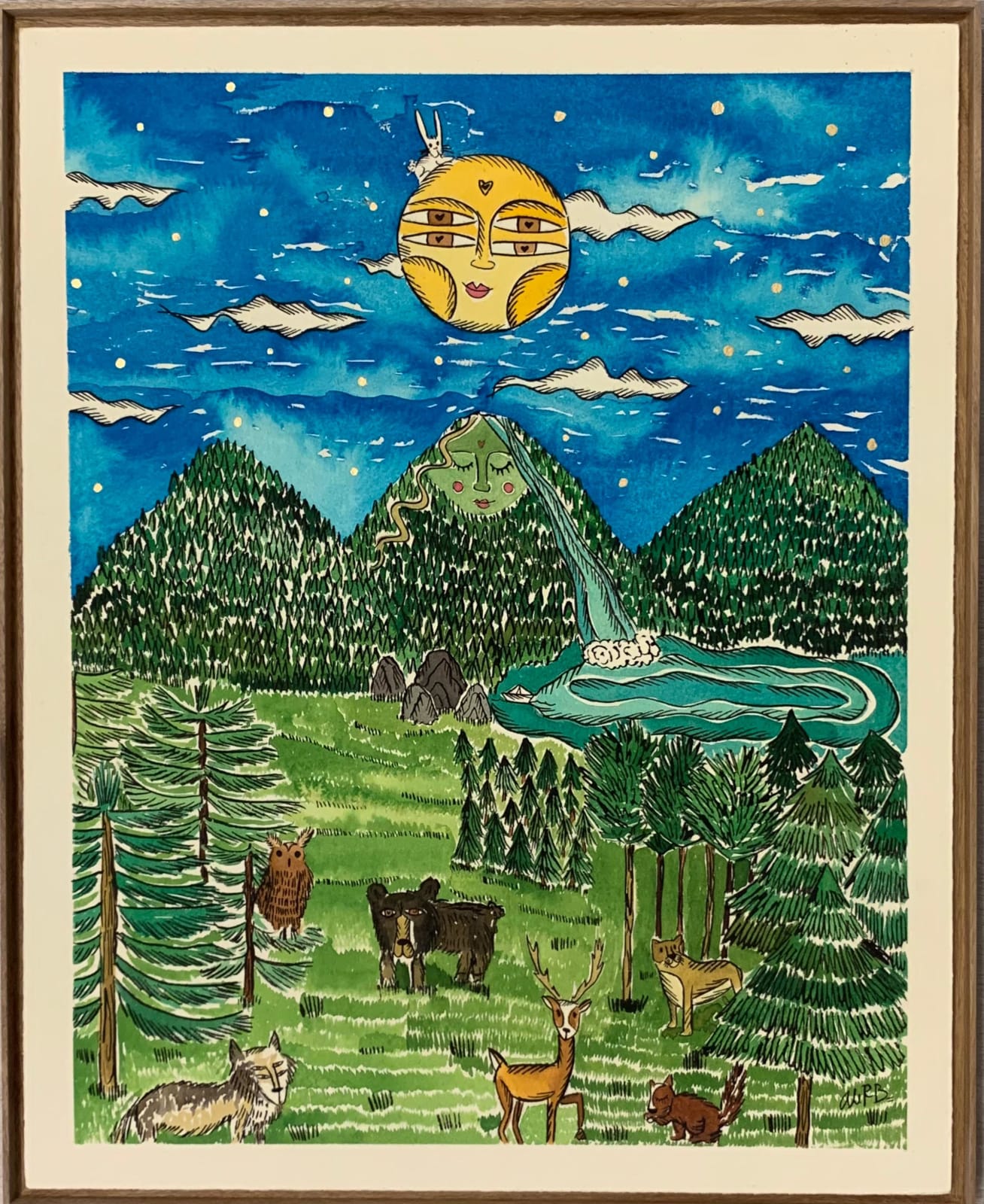 Ale RB, "Pachamama en el bosque de la sierra madre occidental", 2025