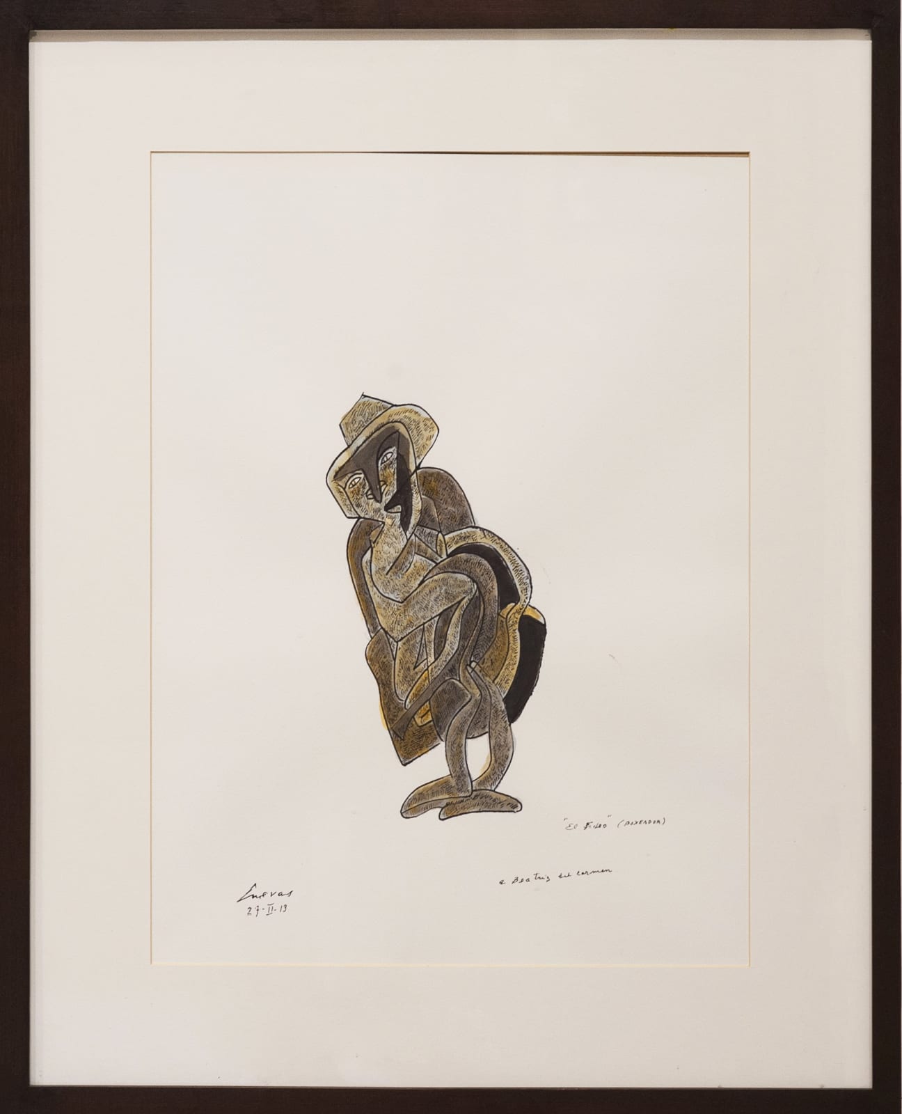 José Luis Cuevas, "El fideo (Boxeador)", 2013