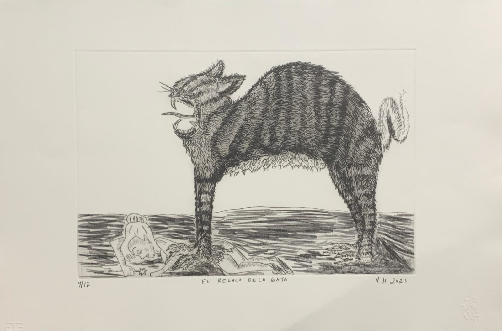 Victor Hugo Pérez, "El regalo de la gata", 2021