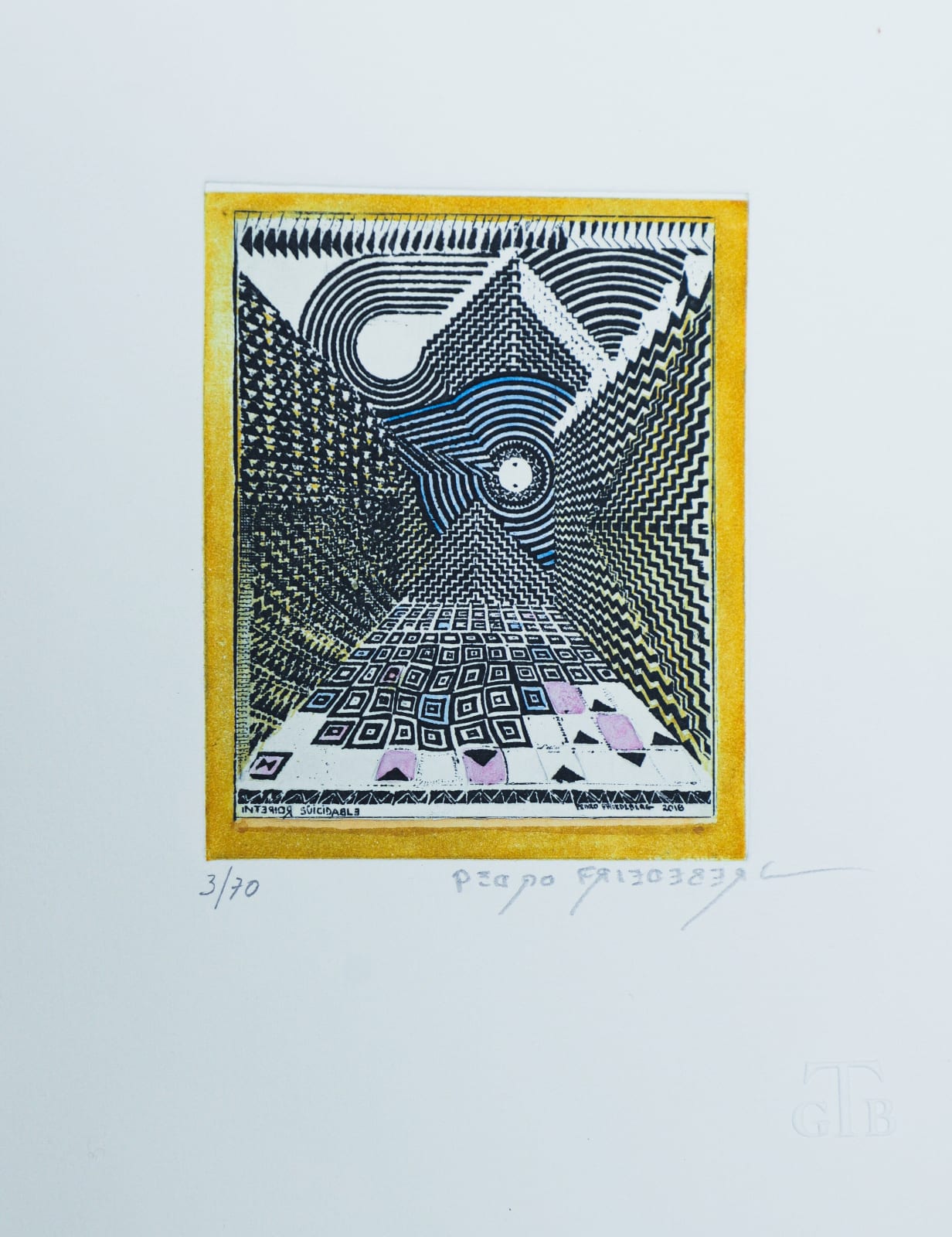 Pedro Friedeberg, "Interior Suicidable", 2023