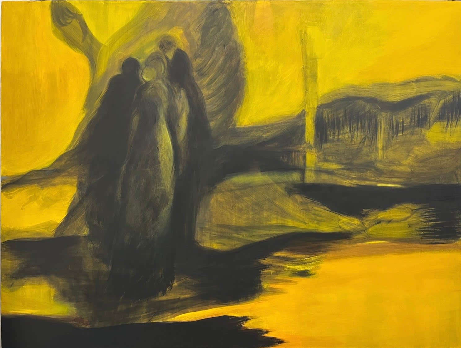 Ana Luisa Rébora, "Las comadres" (Amarillo), 2024