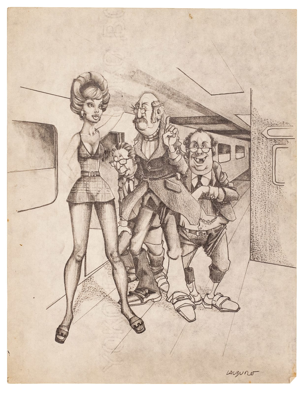 Rafael Cauduro, "Caricatura 79"
