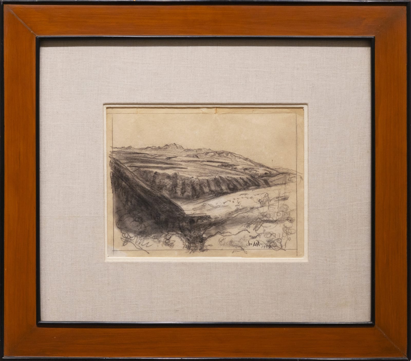 Gerardo Murillo (Dr. Atl), "Sin título/ (Boceto de paisaje)", 1934