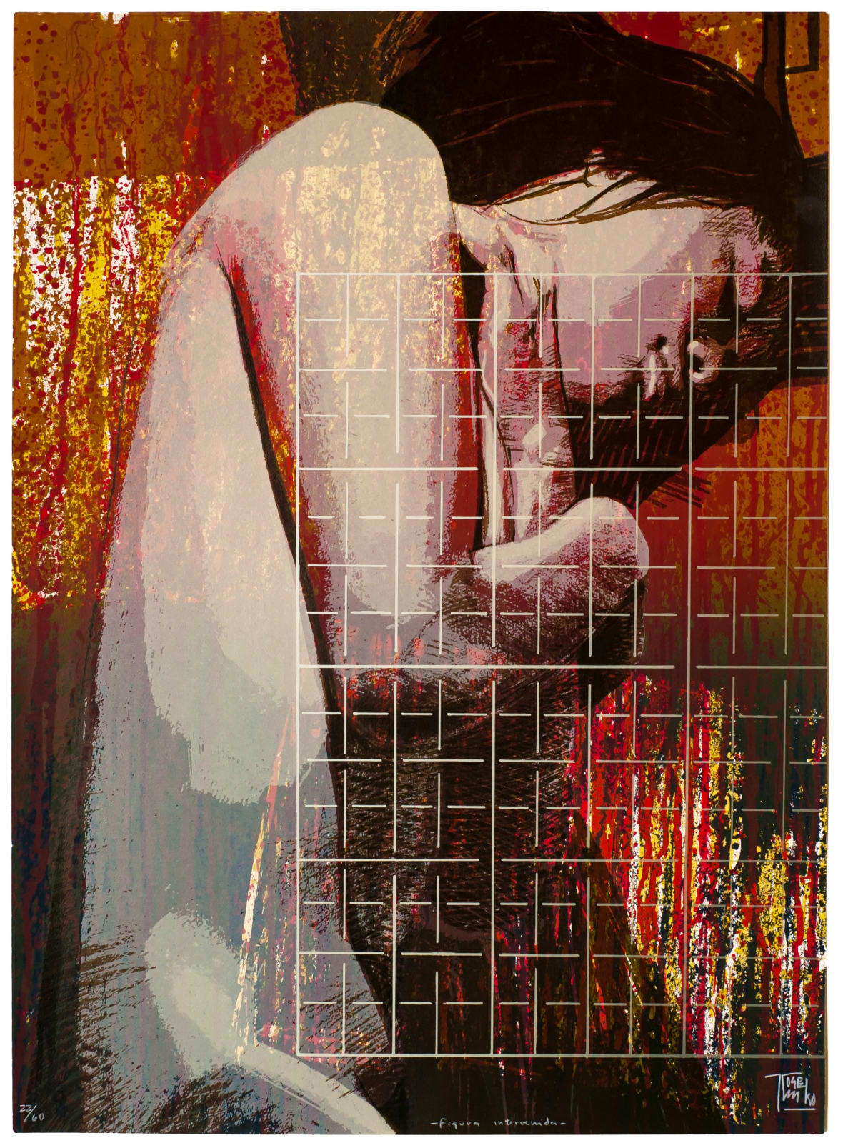 José Castro Leñero, "Figura intervenida", ca. 1990