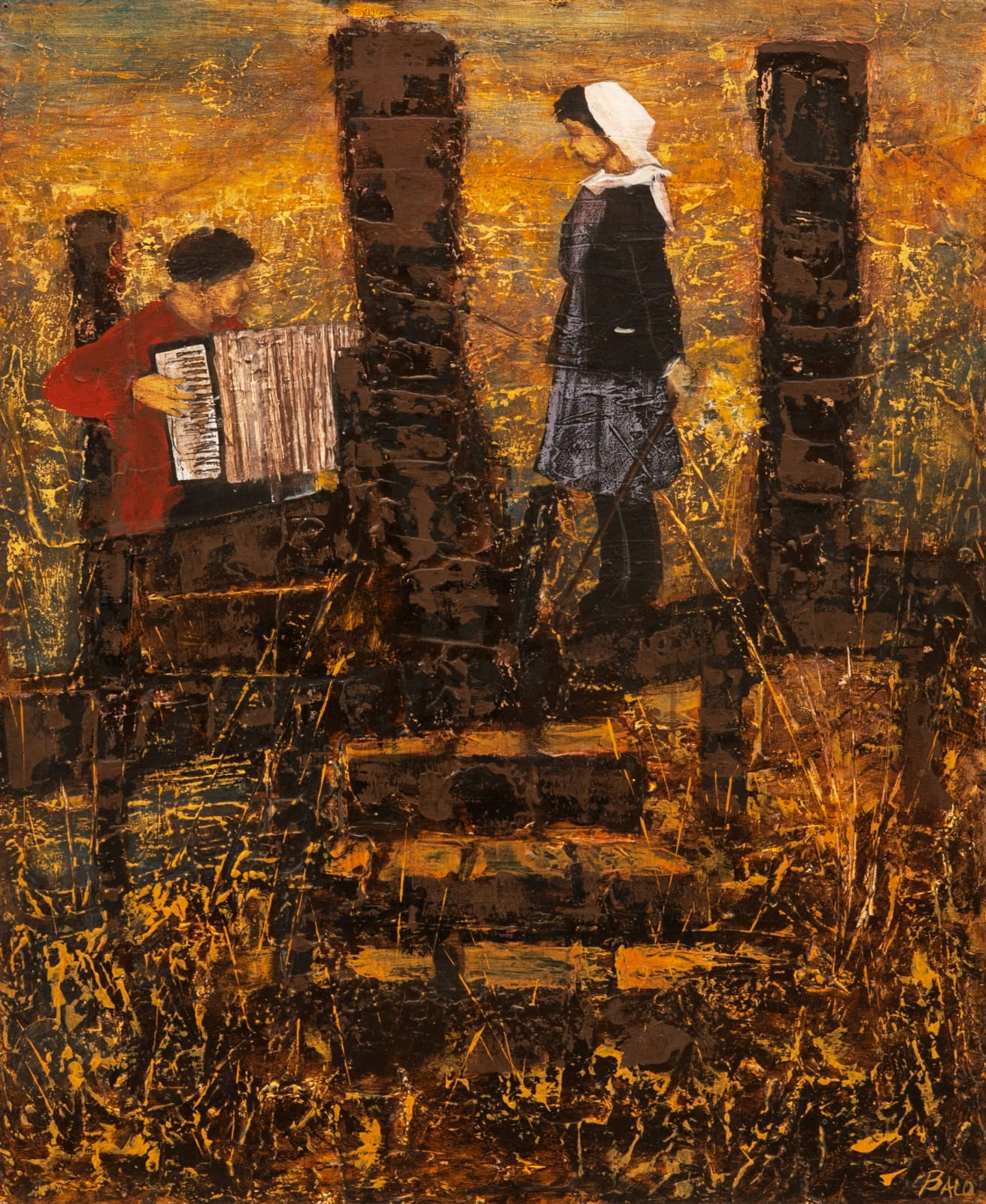 Balo Pulido, "Sin título (El acordeonista)"