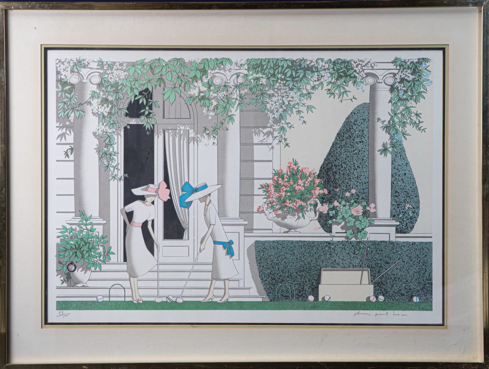 Denis-Paul Noyer, "Villas - Le croquet", 1985