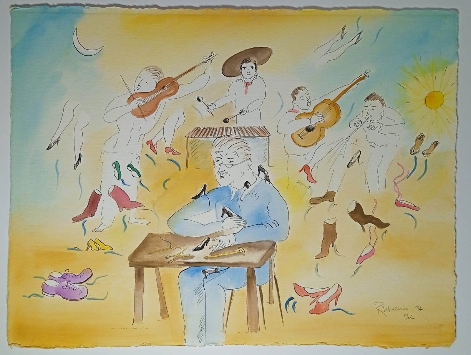 Cristina Ruvalcaba, ”La fiesta de los zapatos”, Paris, 1994