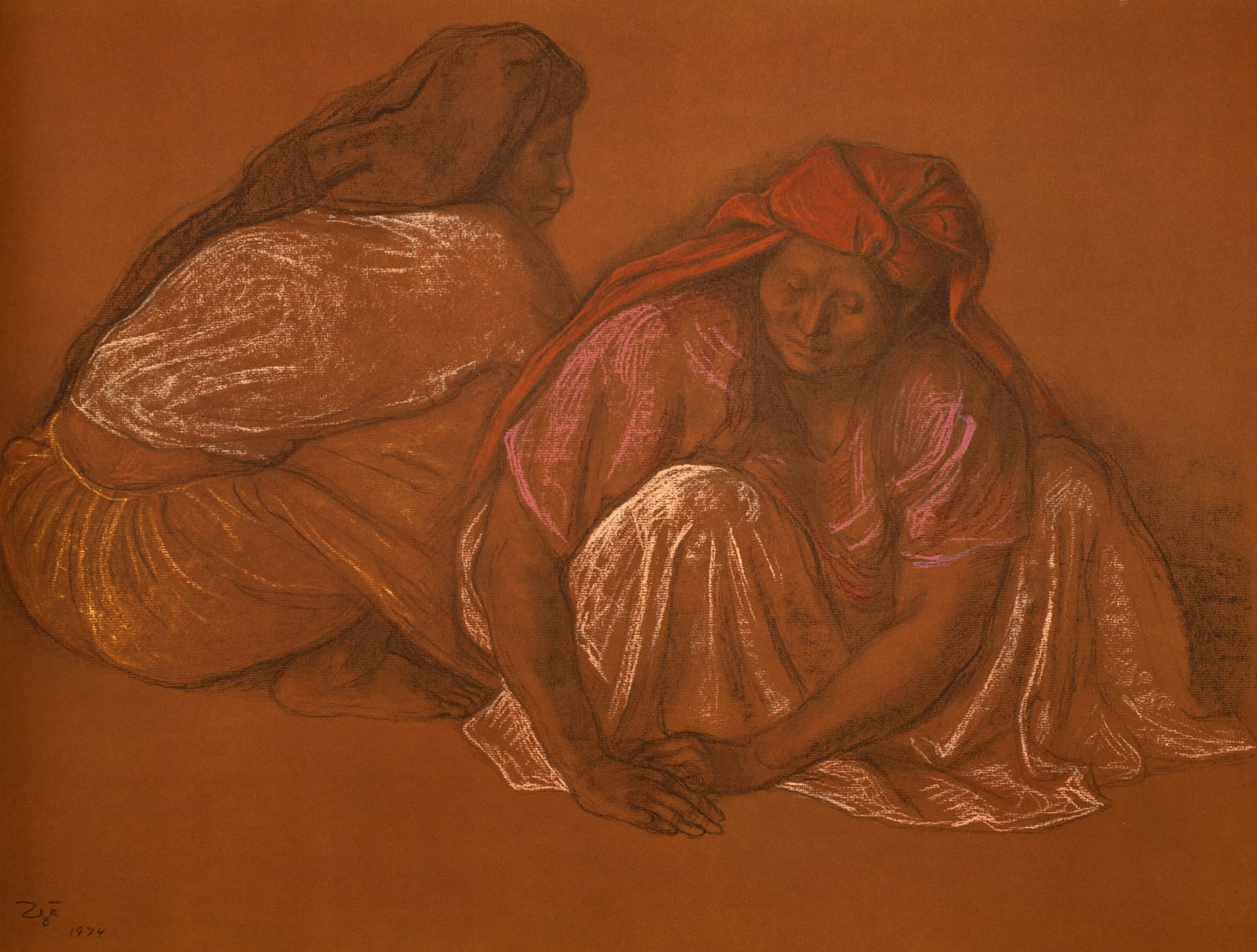 Francisco Zúñiga, "Mujeres en Oaxaca", 1974