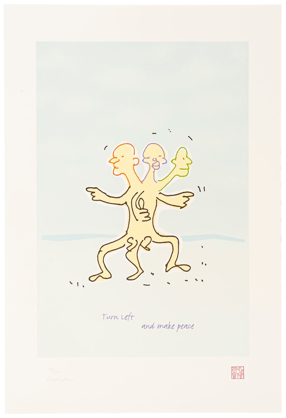 John Lennon & Yoko Ono, "Turn Left Make Peace", 2008