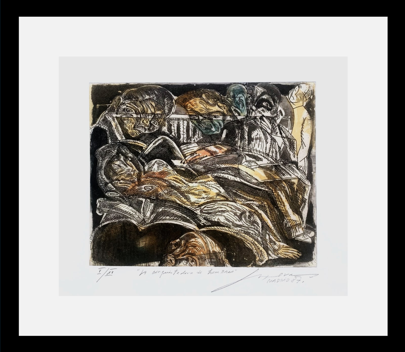 José Luis Cuevas, "La conquistadora de hombres", Madrid - 1987