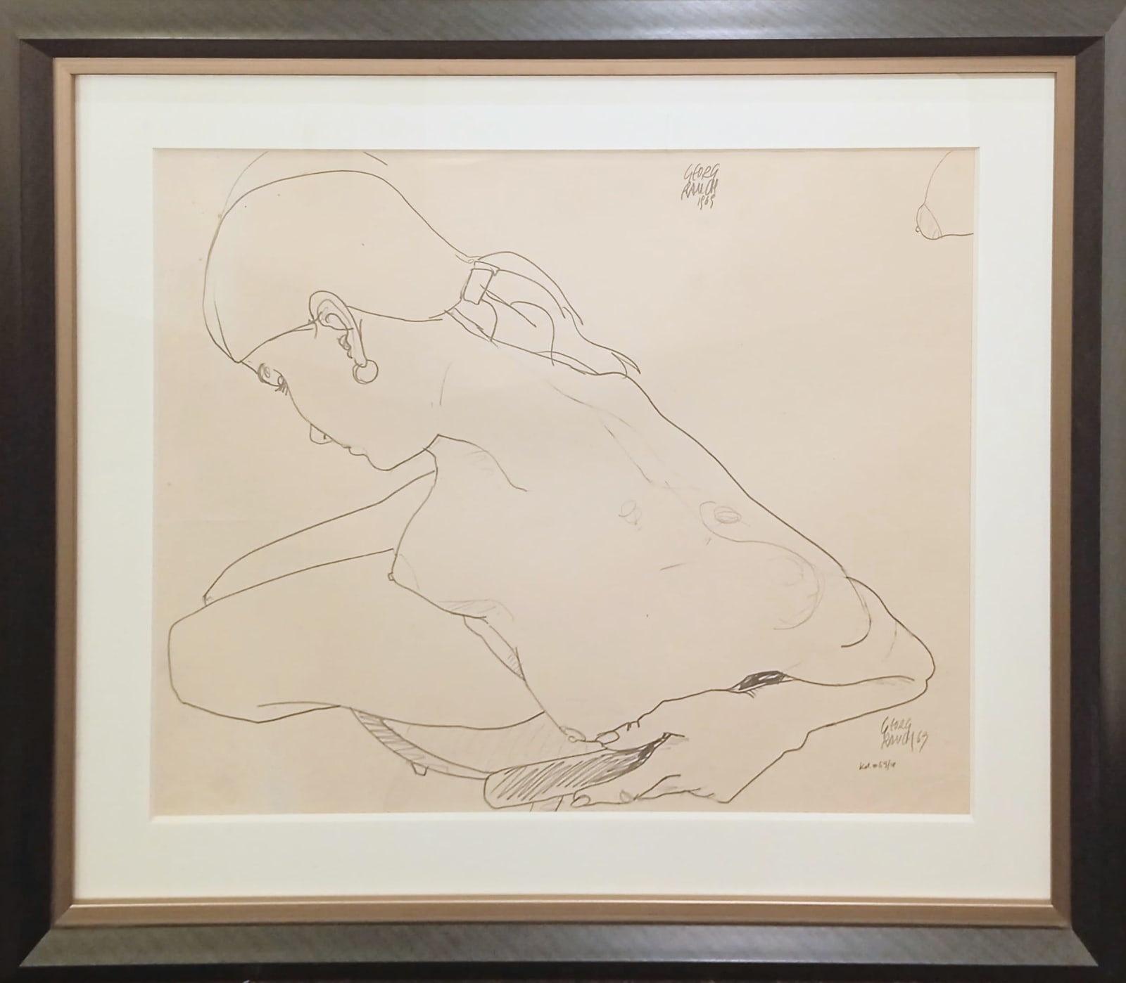 Hans Georg Rauch, "Estudio desnudo", 1969
